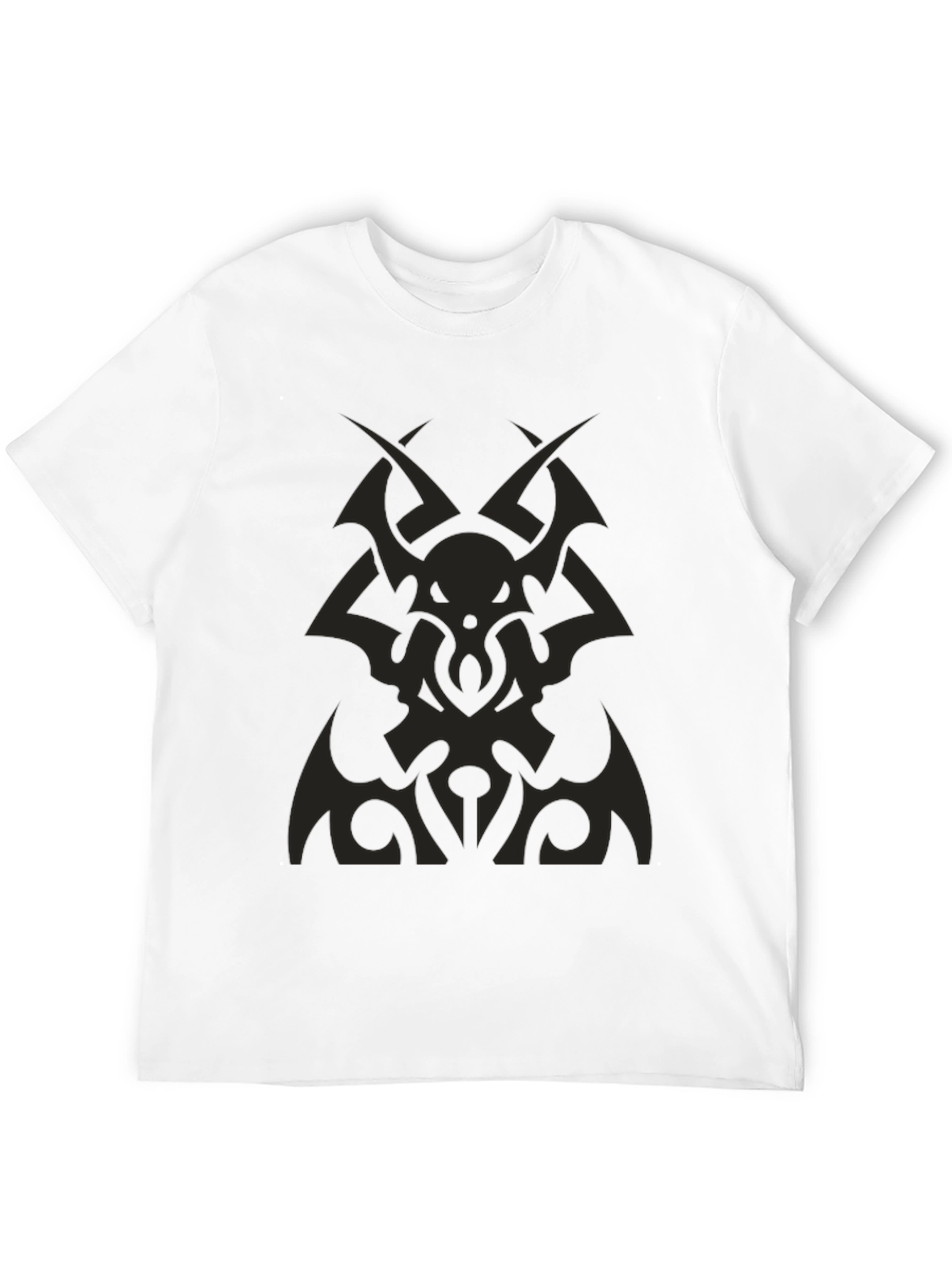 Tribal Graphic Tee - Black Cotton Comfort
