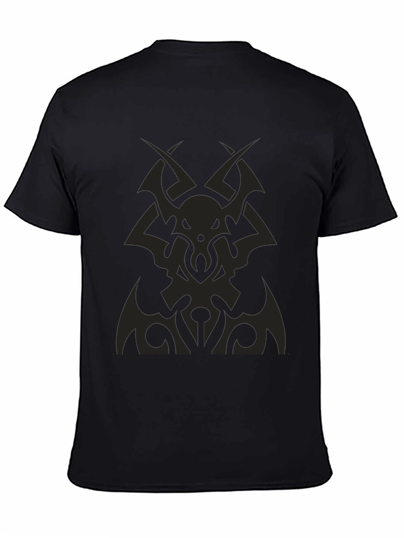Tribal Graphic Tee - Black Cotton Comfort