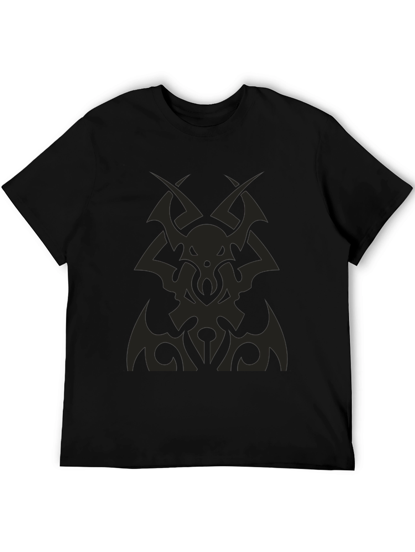 Tribal Graphic Tee - Black Cotton Comfort