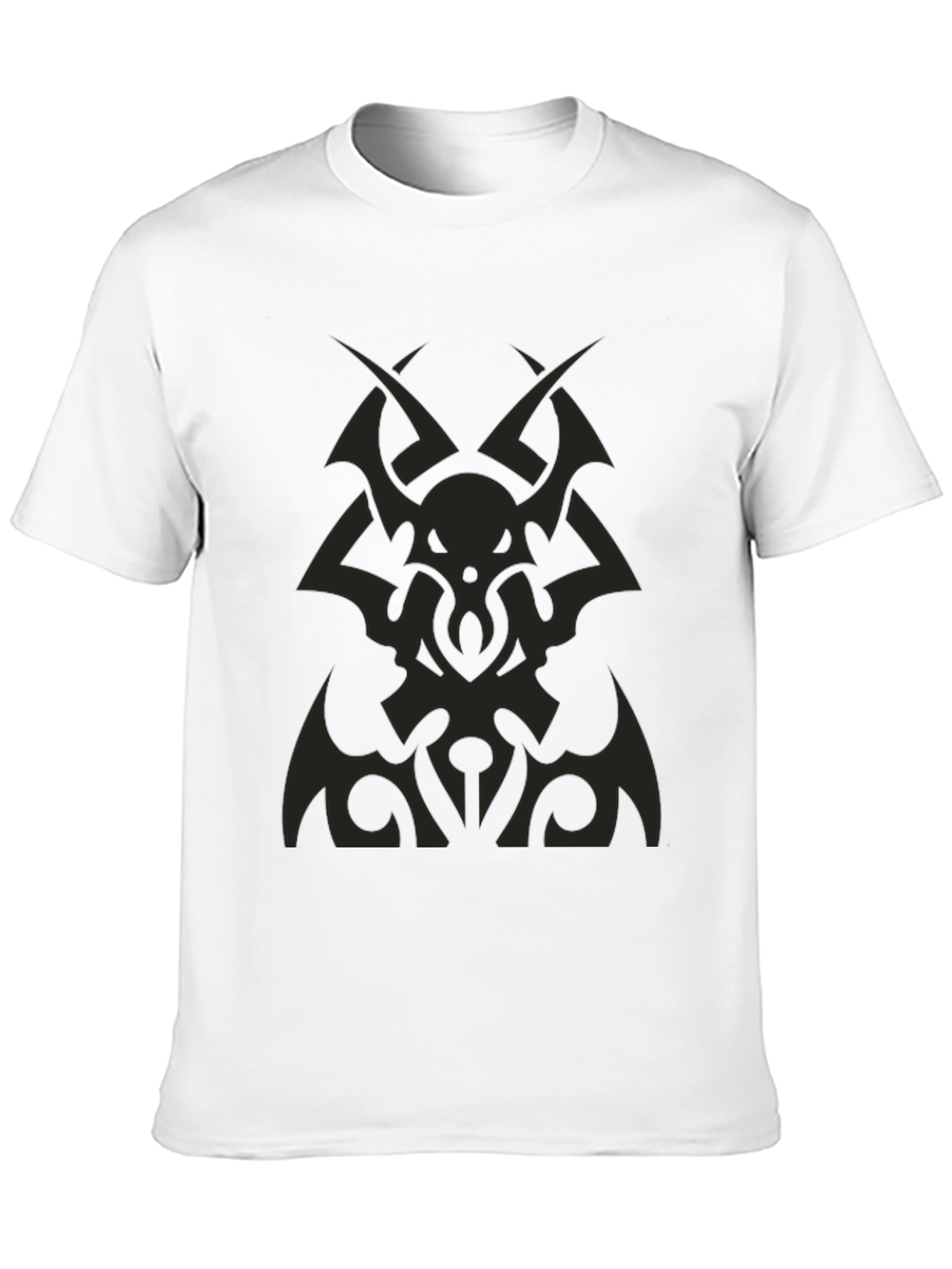 Tribal Graphic Tee - Black Cotton Comfort