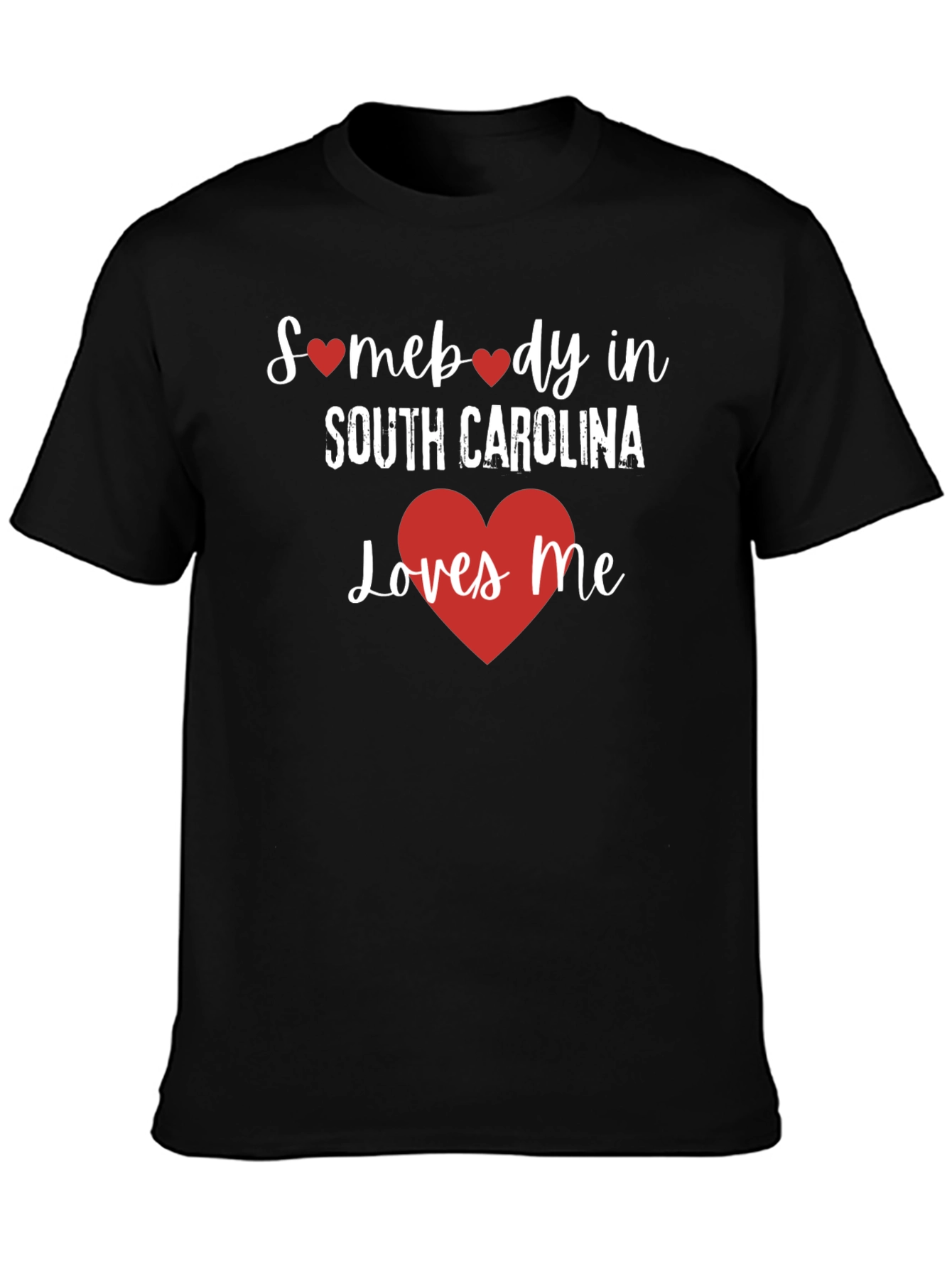 South Carolina Loves Me Black T-Shirt