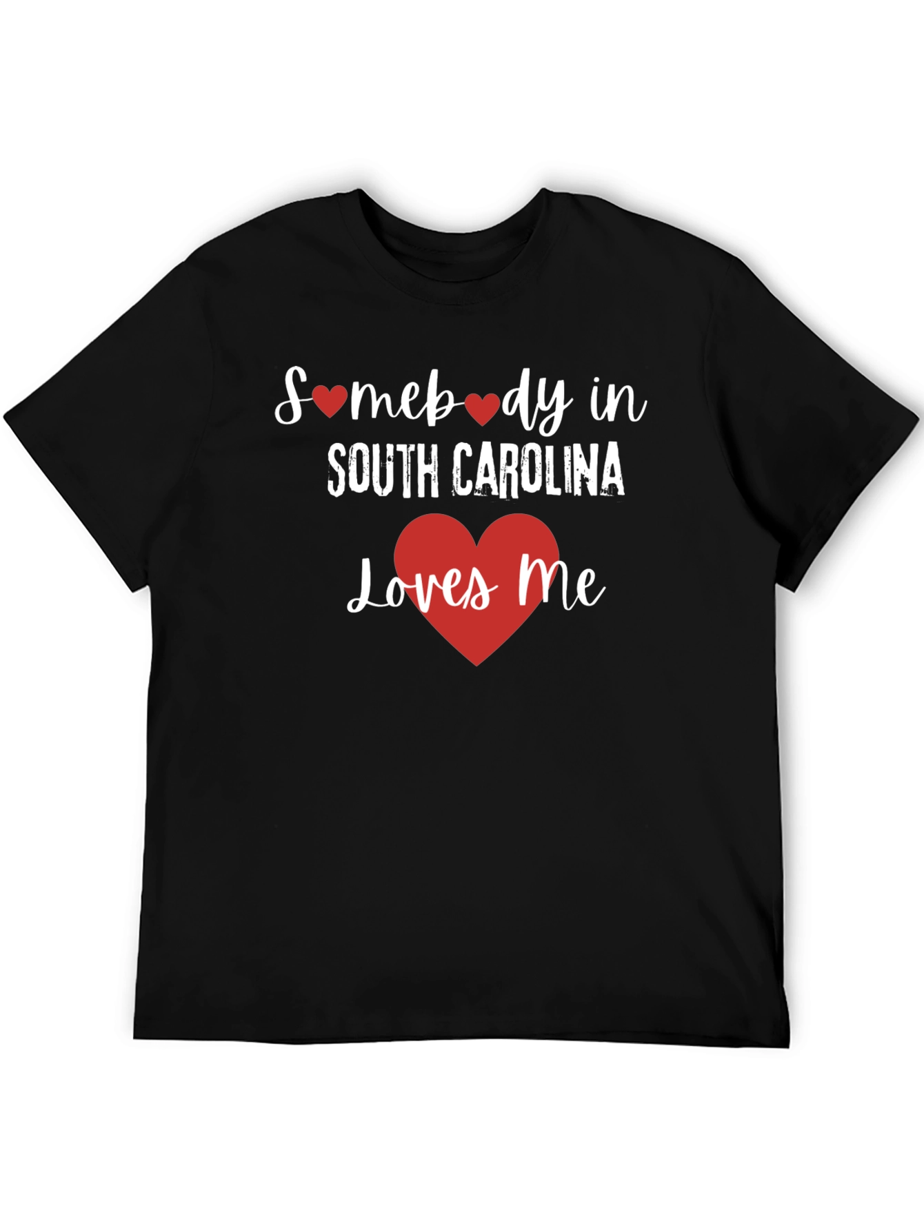 South Carolina Loves Me Black T-Shirt