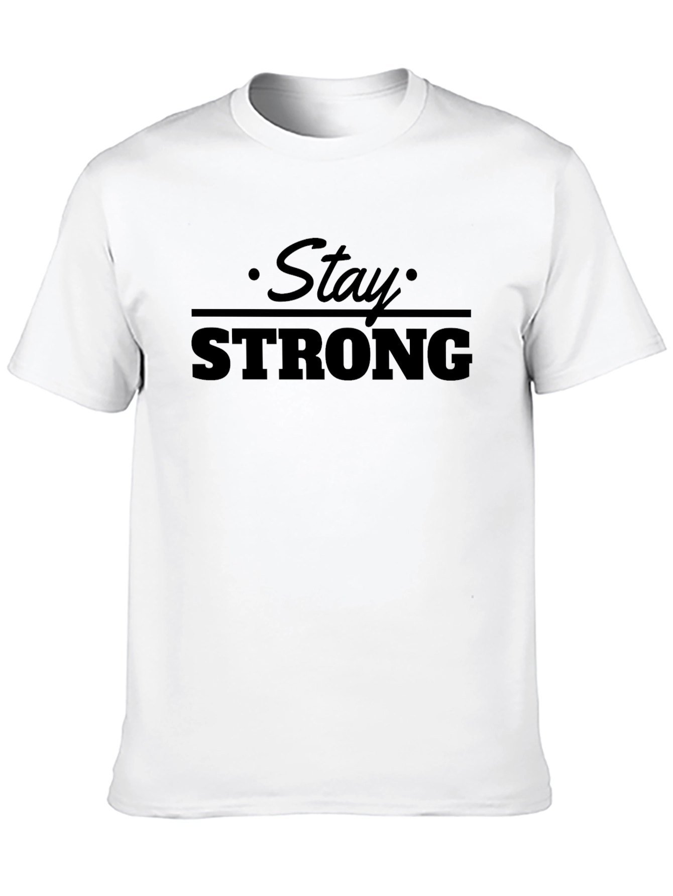 Stay Strong Black Graphic T-Shirt