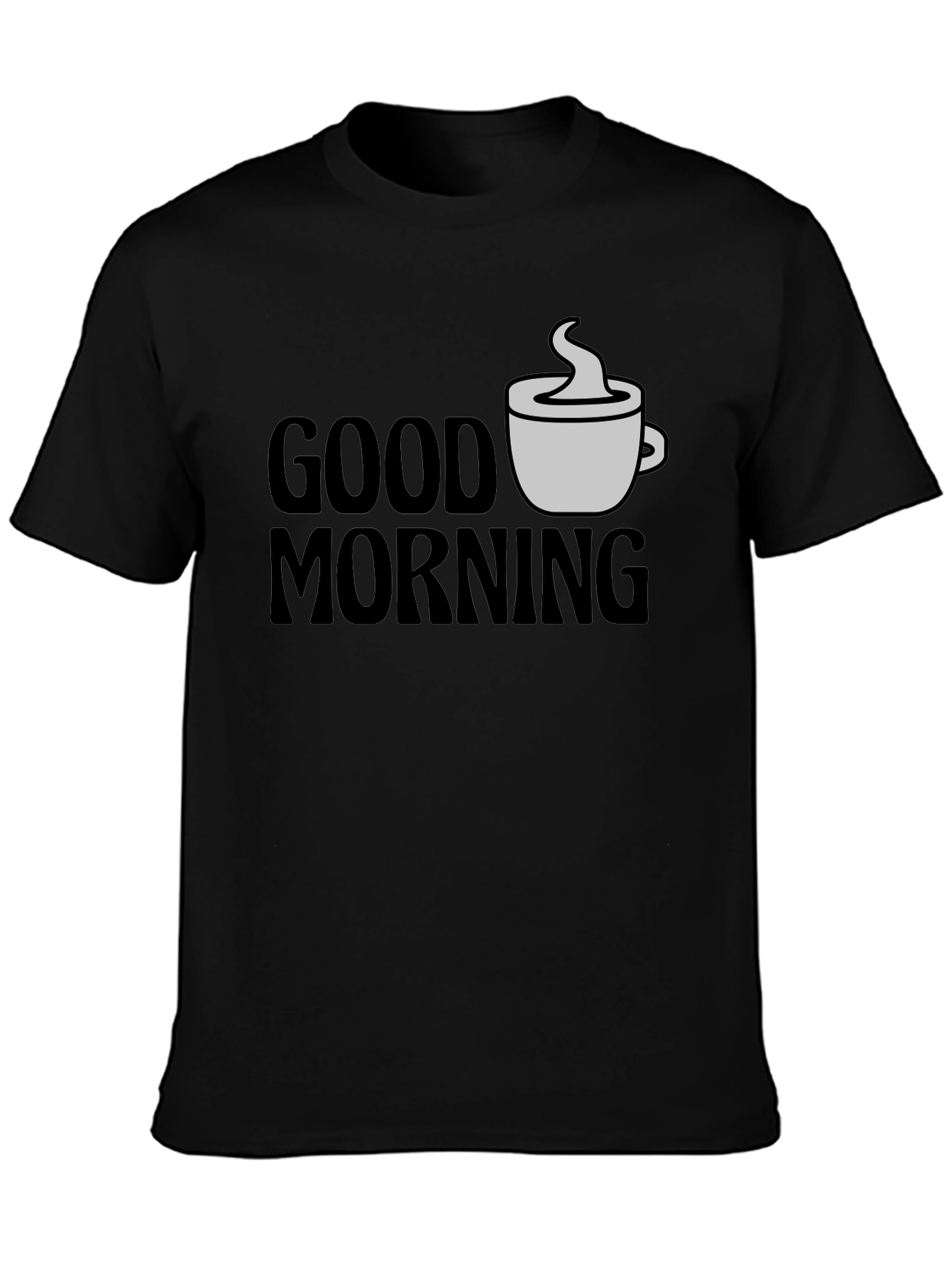 Good Morning Coffee T-Shirt - Black