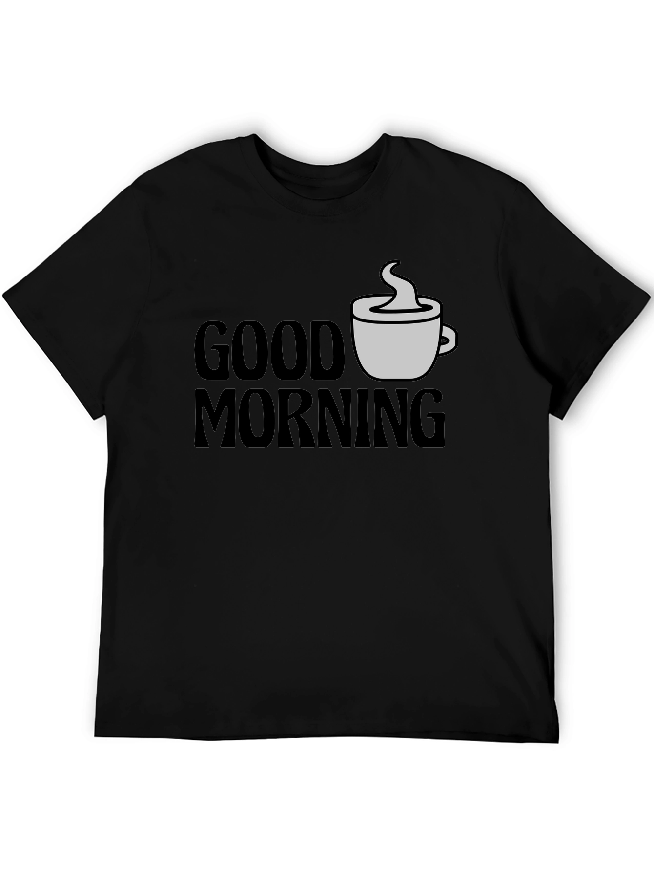 Good Morning Coffee T-Shirt - Black