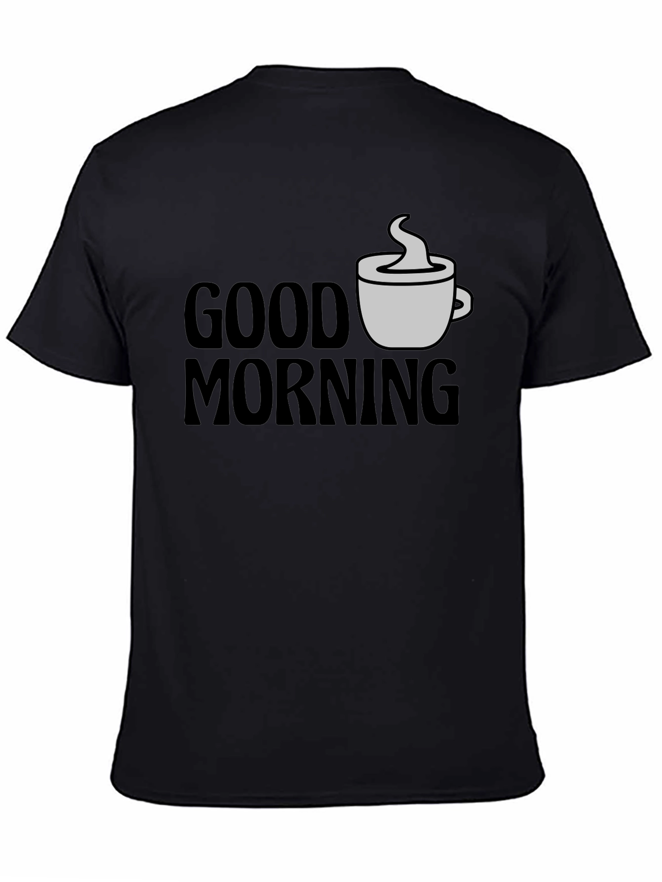 Good Morning Coffee T-Shirt - Black