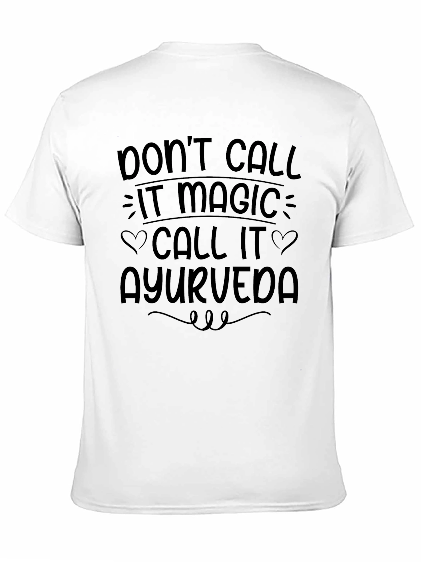 Ayurveda Magic Tee - Stylish Comfortable Black T-Shirt