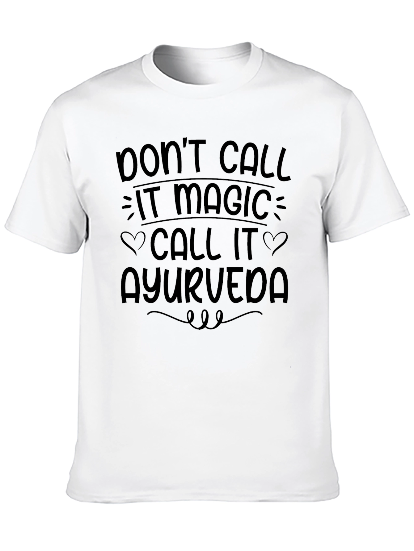 Ayurveda Magic Tee - Stylish Comfortable Black T-Shirt