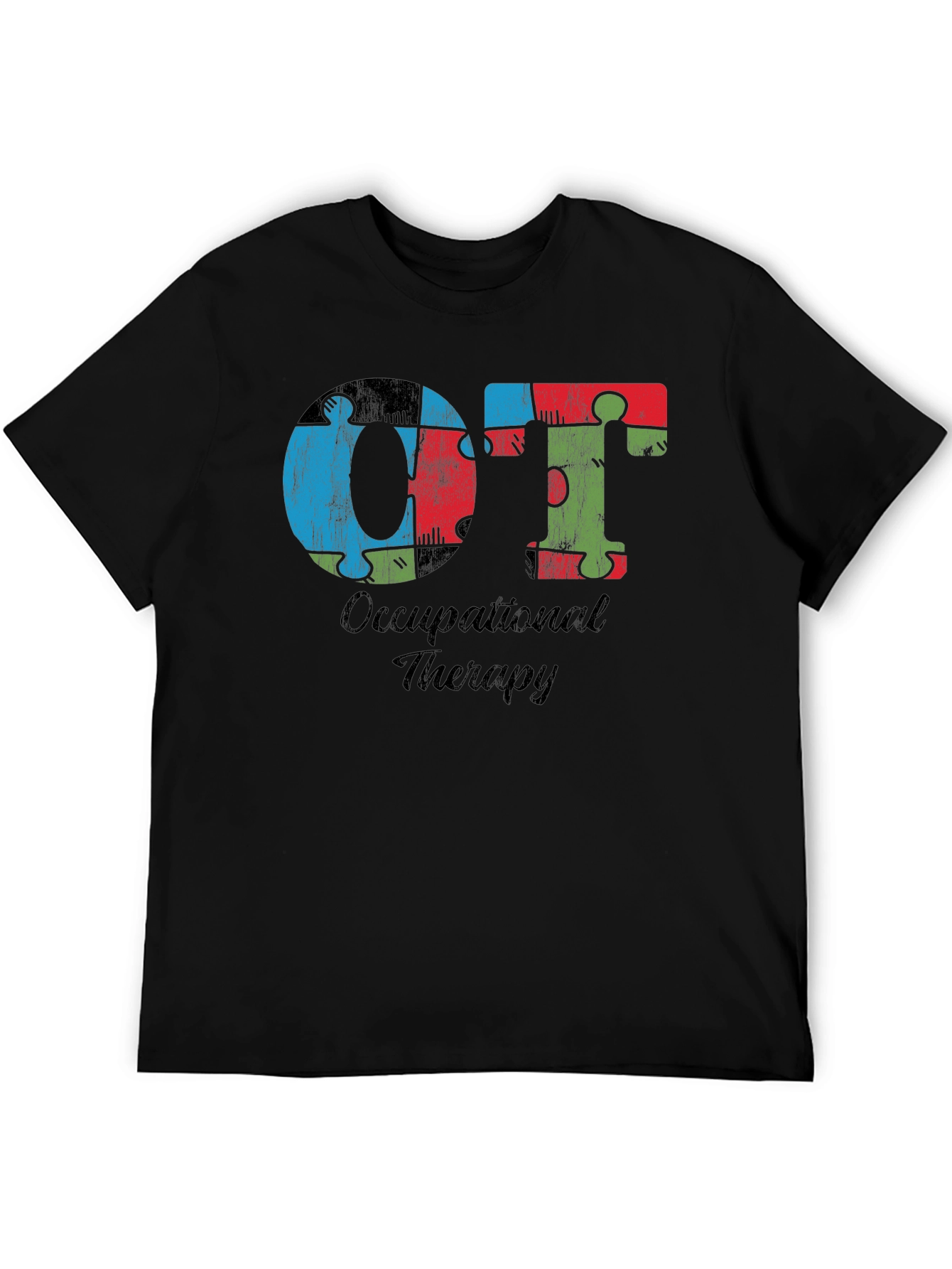 OT Occupational Therapy Autism Awareness Puzzle Piece T-Shirt