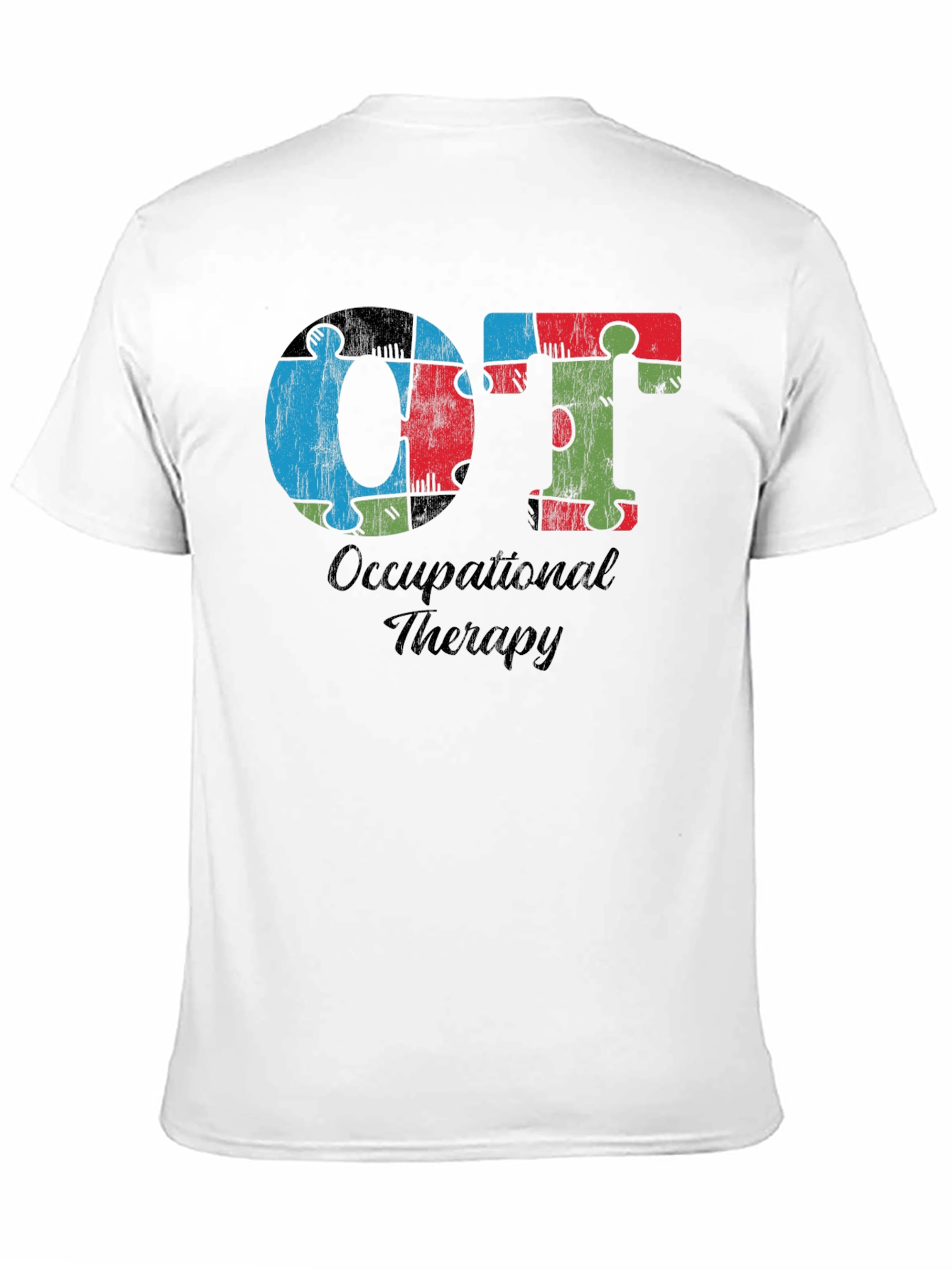 OT Occupational Therapy Autism Awareness Puzzle Piece T-Shirt