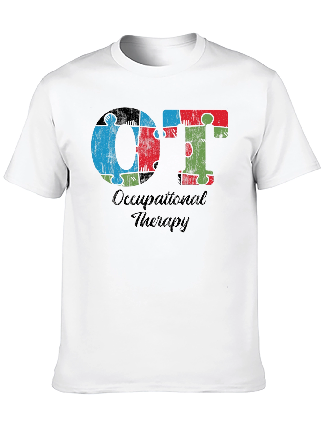 OT Occupational Therapy Autism Awareness Puzzle Piece T-Shirt
