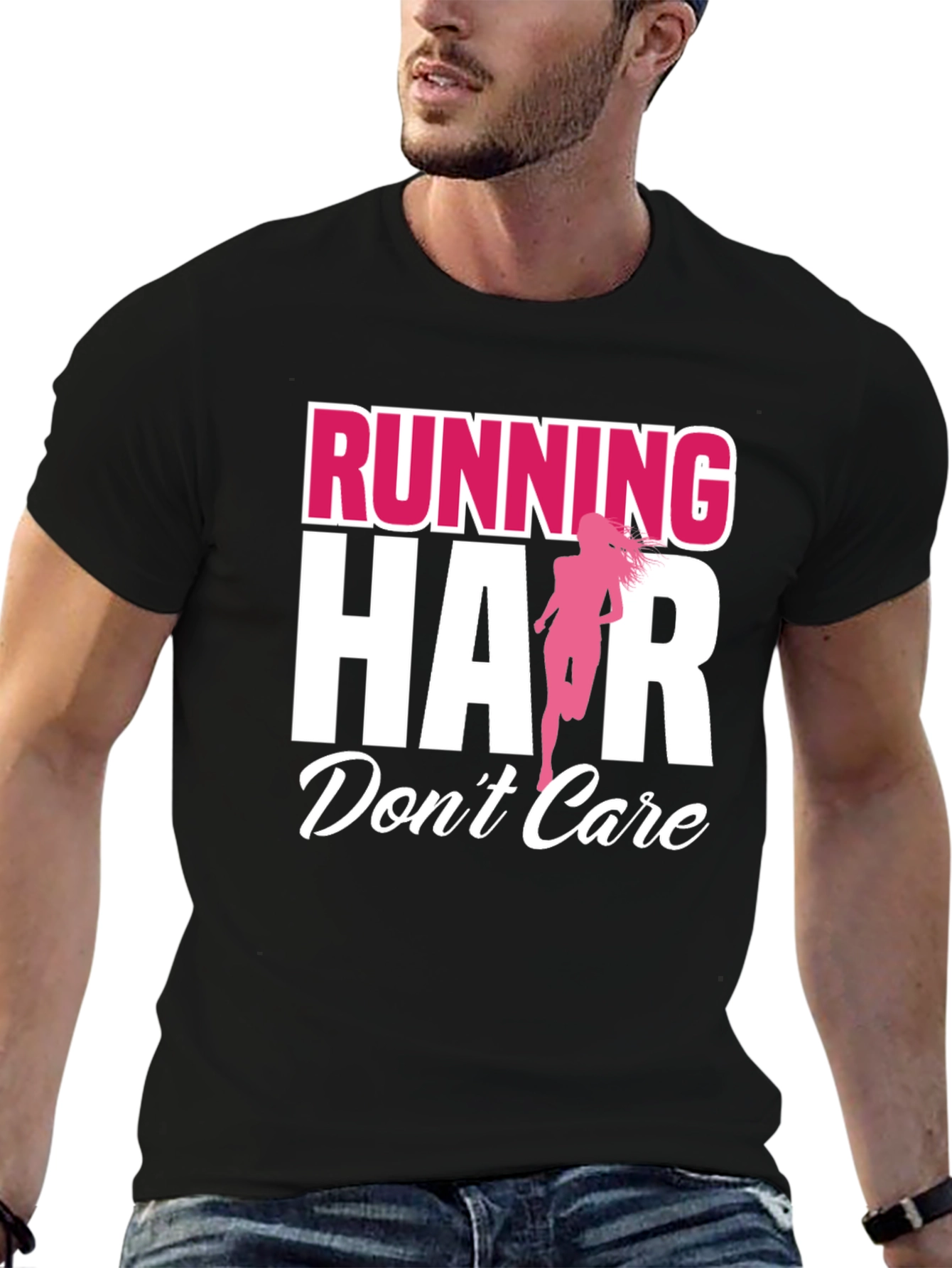 Running Hair Dont Care Graphic Tee