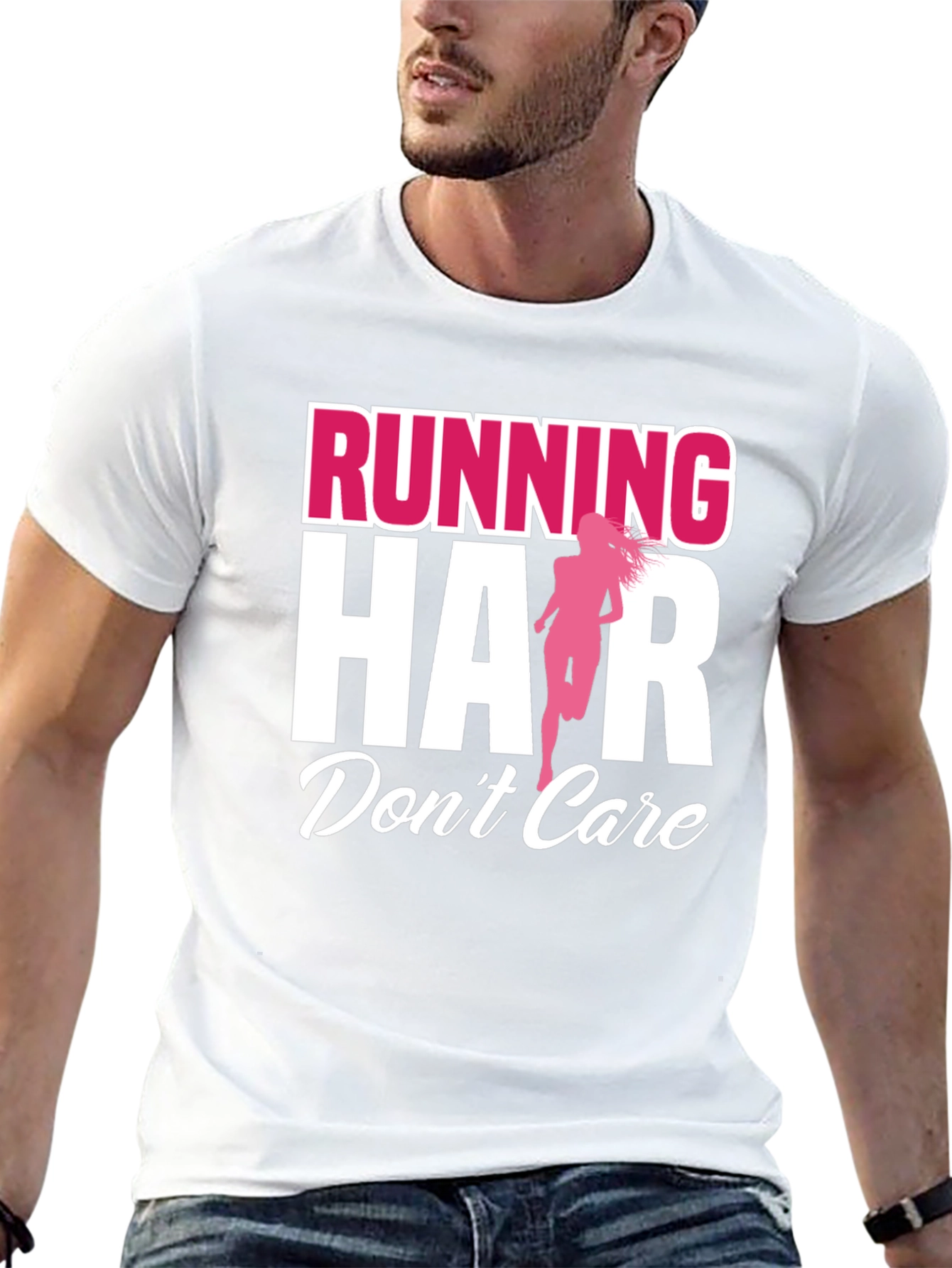 Running Hair Dont Care Graphic Tee