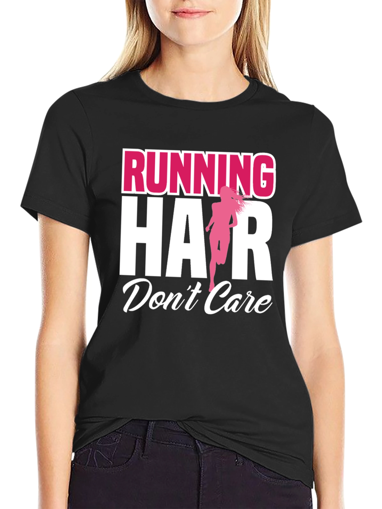 Running Hair Dont Care Graphic Tee