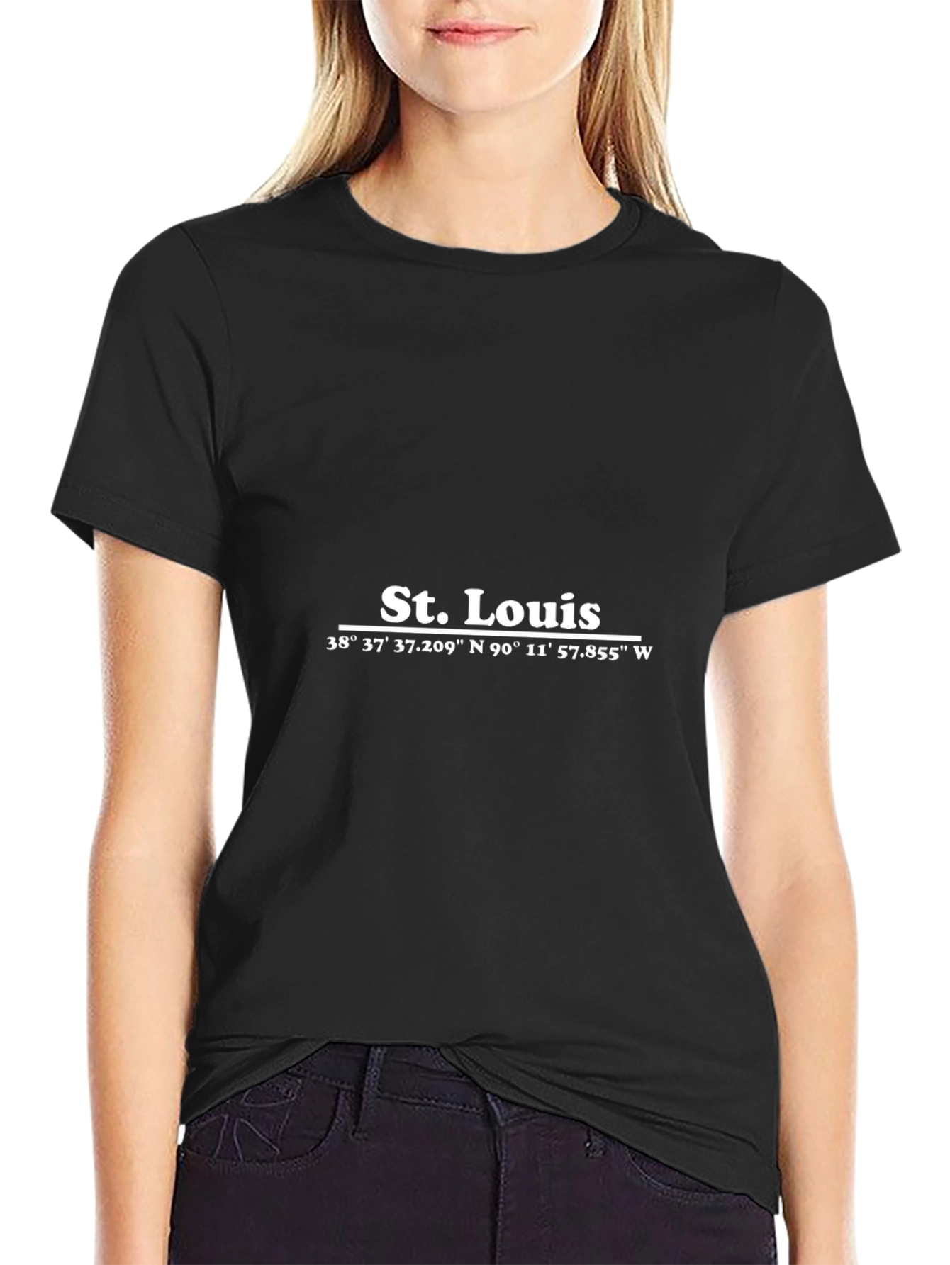 St. Louis Coordinates Graphic T-Shirt