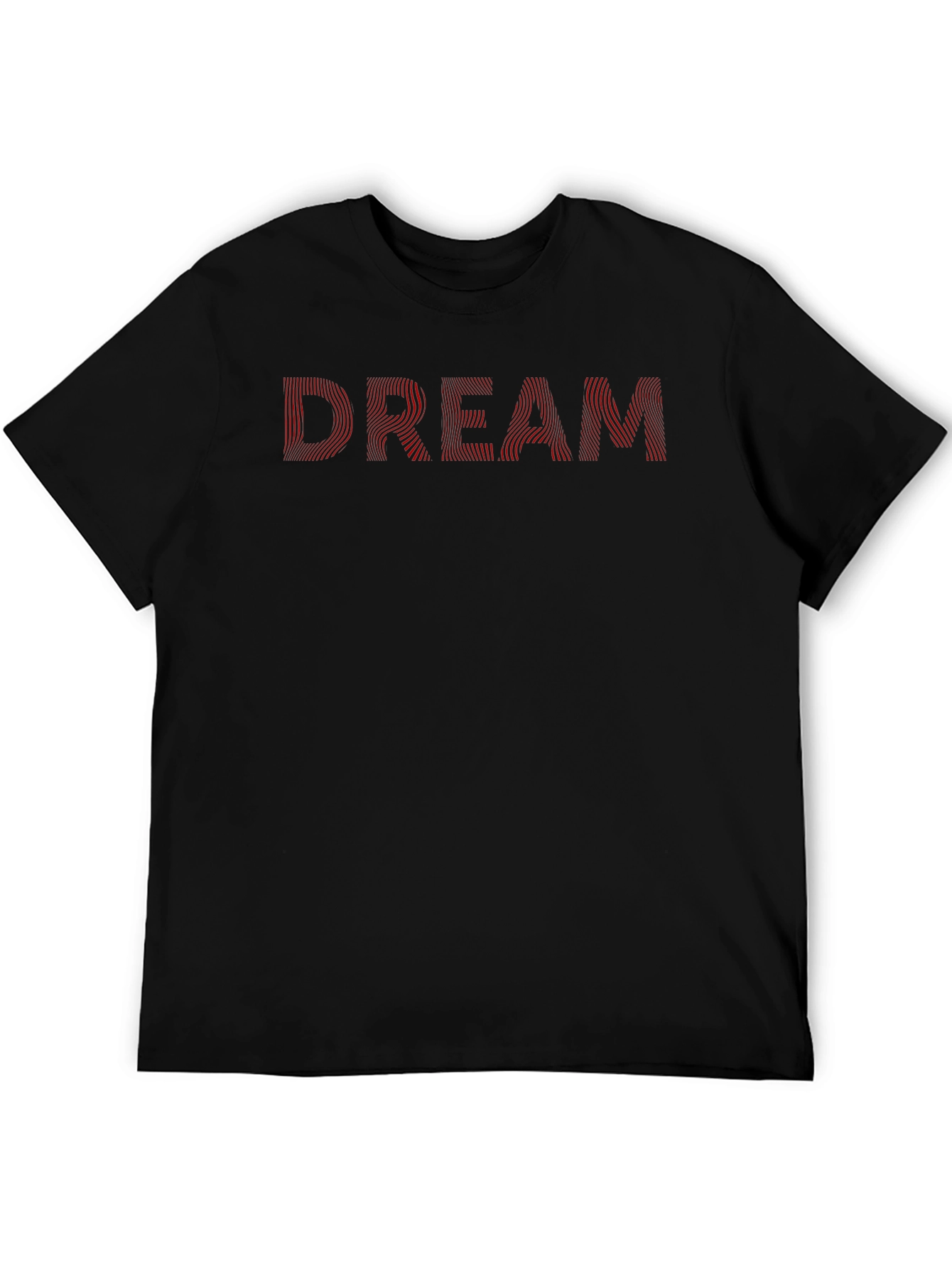 Dream Graphic Tee - Stylish Mens Black T-Shirt