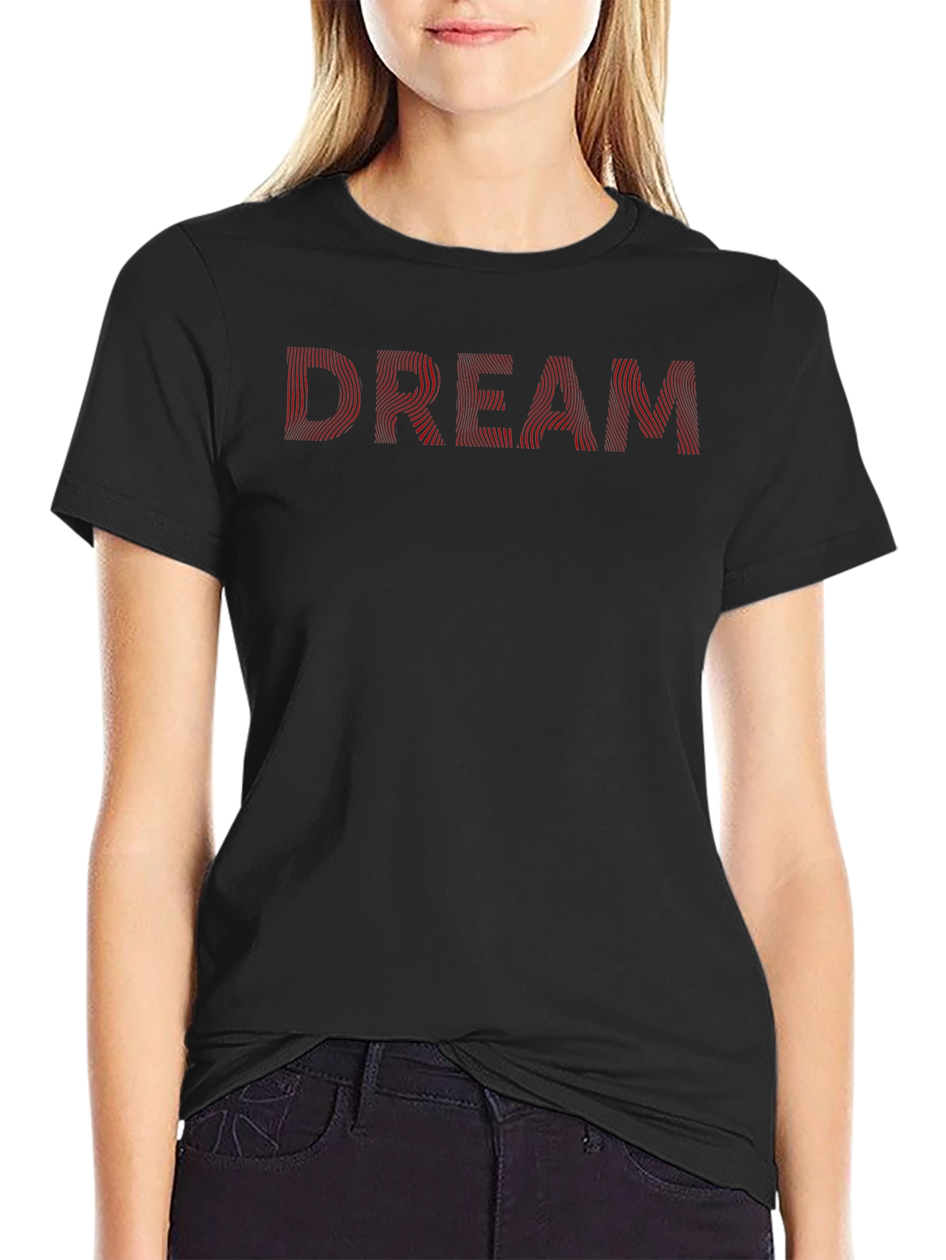 Dream Graphic Tee - Stylish Mens Black T-Shirt