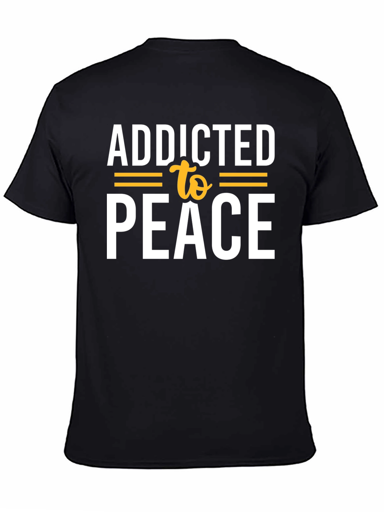 Addicted to Peace Black T-Shirt