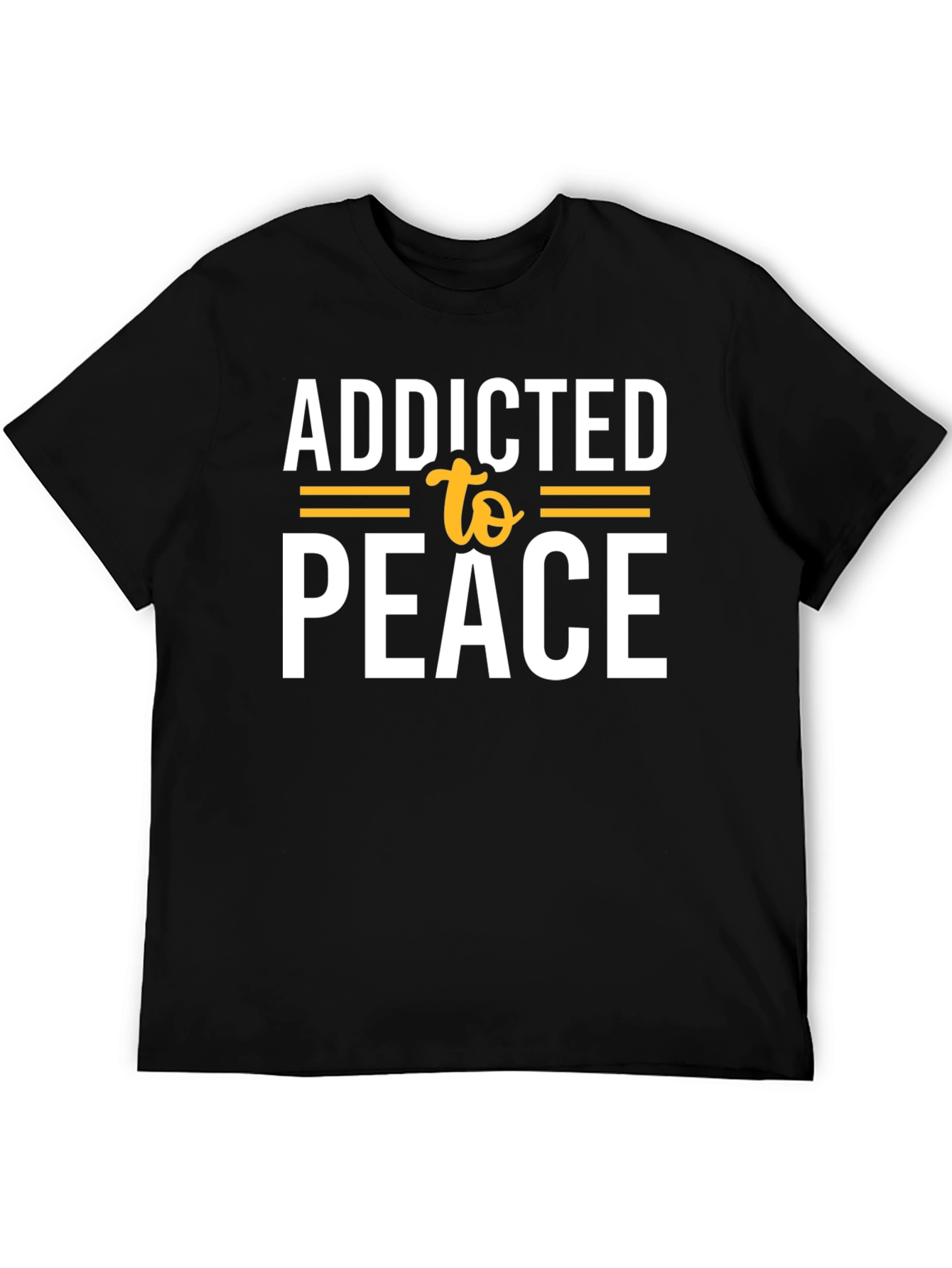 Addicted to Peace Black T-Shirt