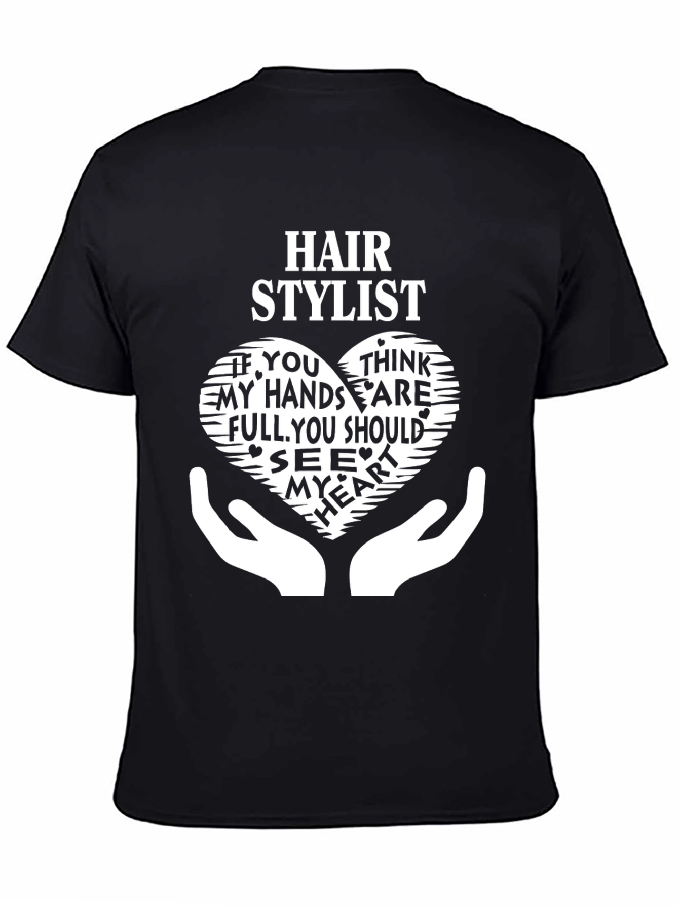Hair Stylist Heart Graphic T-Shirt