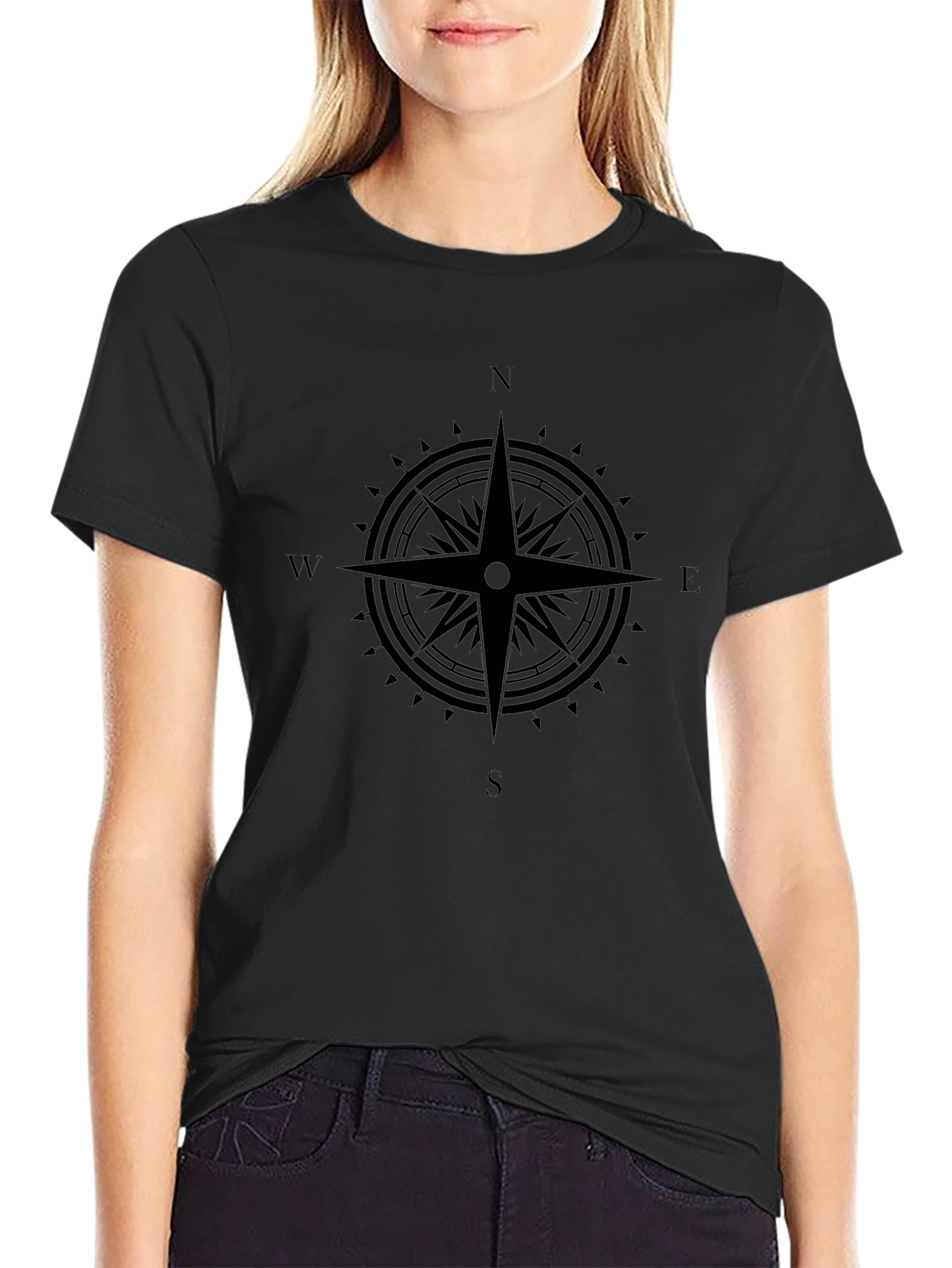 Compass Rose Graphic Tee - Classic Navigator Style