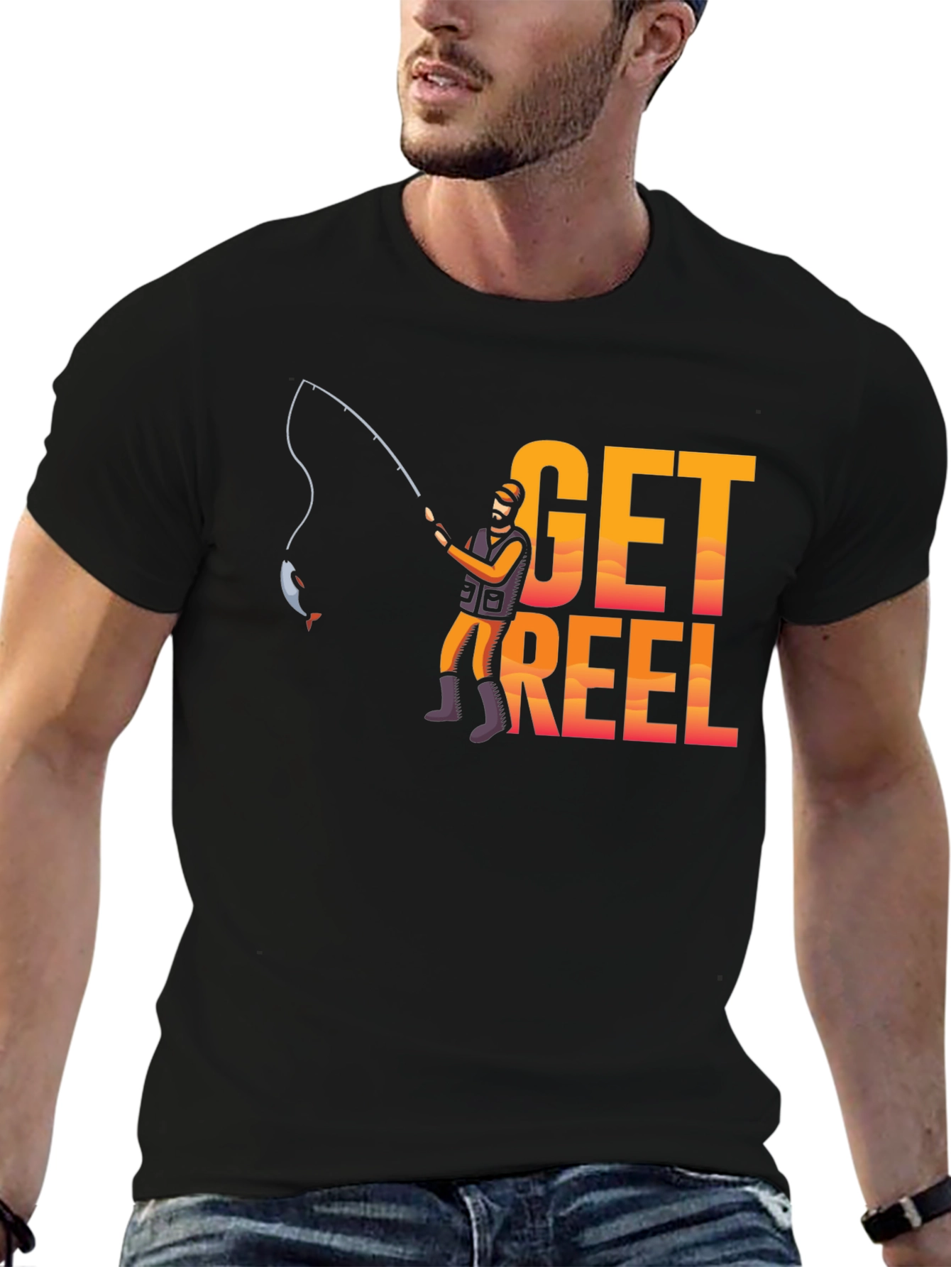 Get Reel Fishing T-Shirt - Anglers Graphic Tee