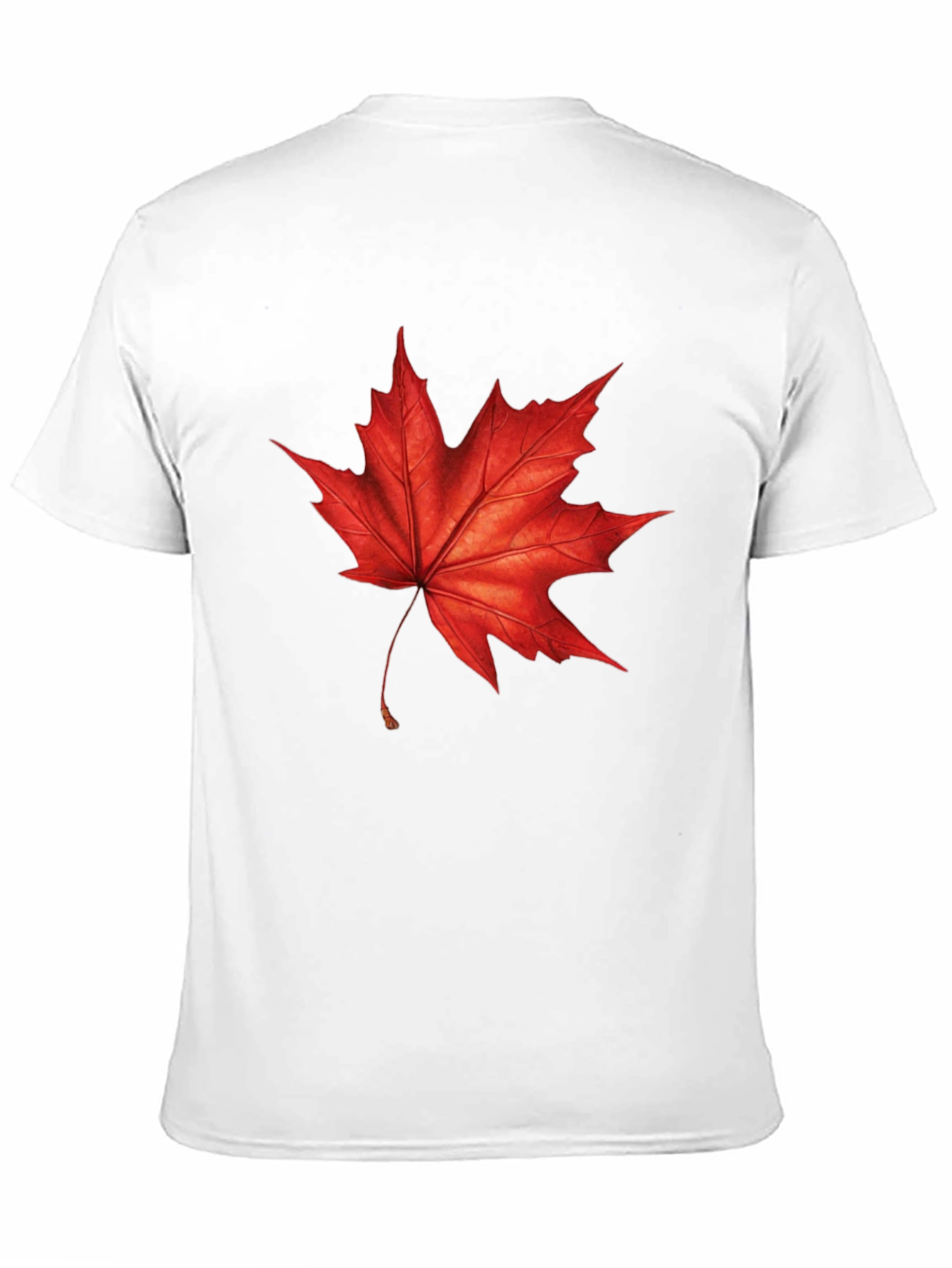 Maple Leaf Graphic T-Shirt - Black Cotton Tee