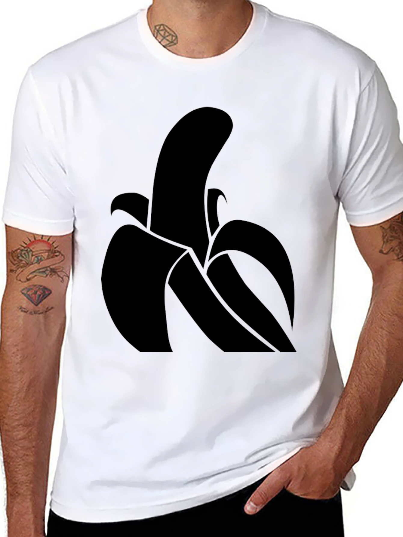 Banana Graphic Tee - Modern Minimalist Design