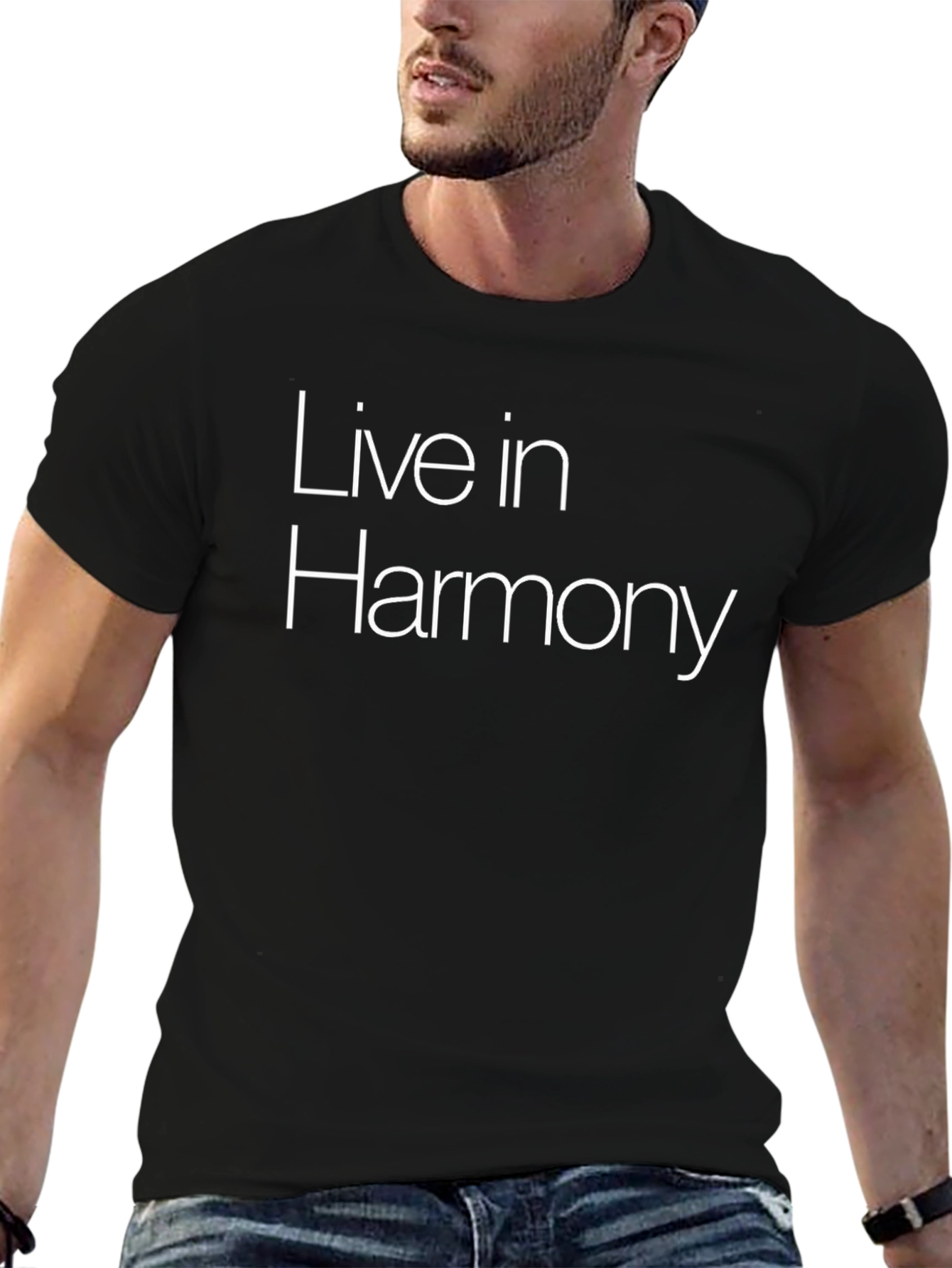 Live in Harmony Black T-Shirt