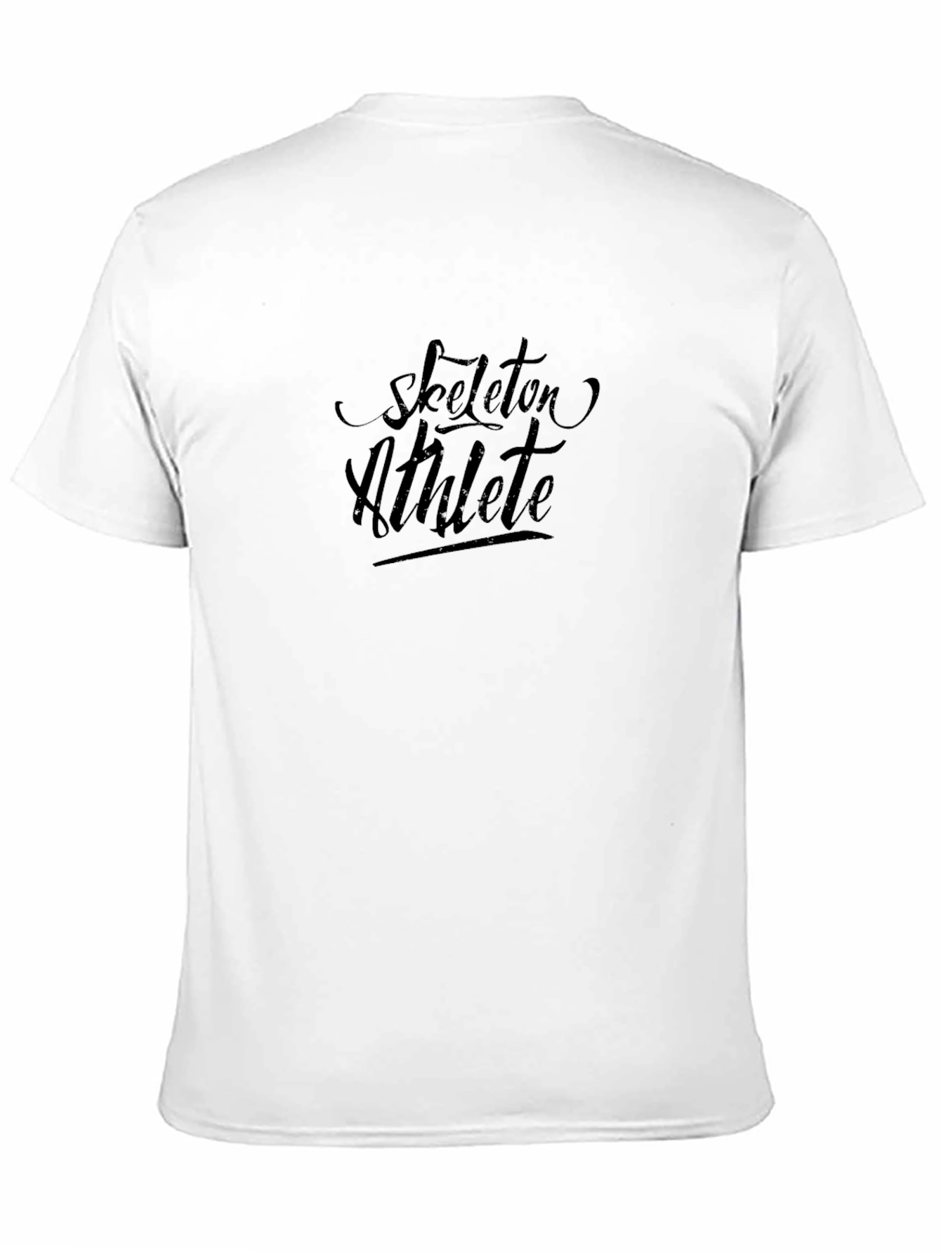 Skeleton Athlete Black Graphic T-Shirt