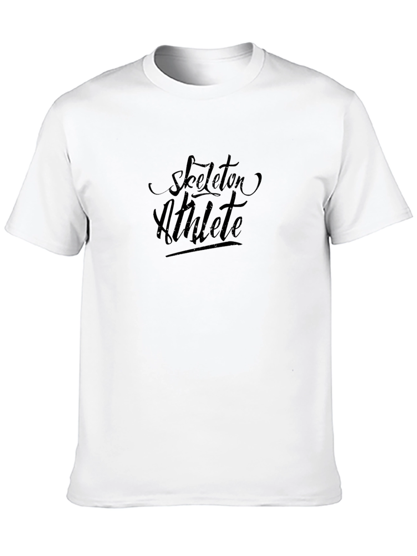 Skeleton Athlete Black Graphic T-Shirt