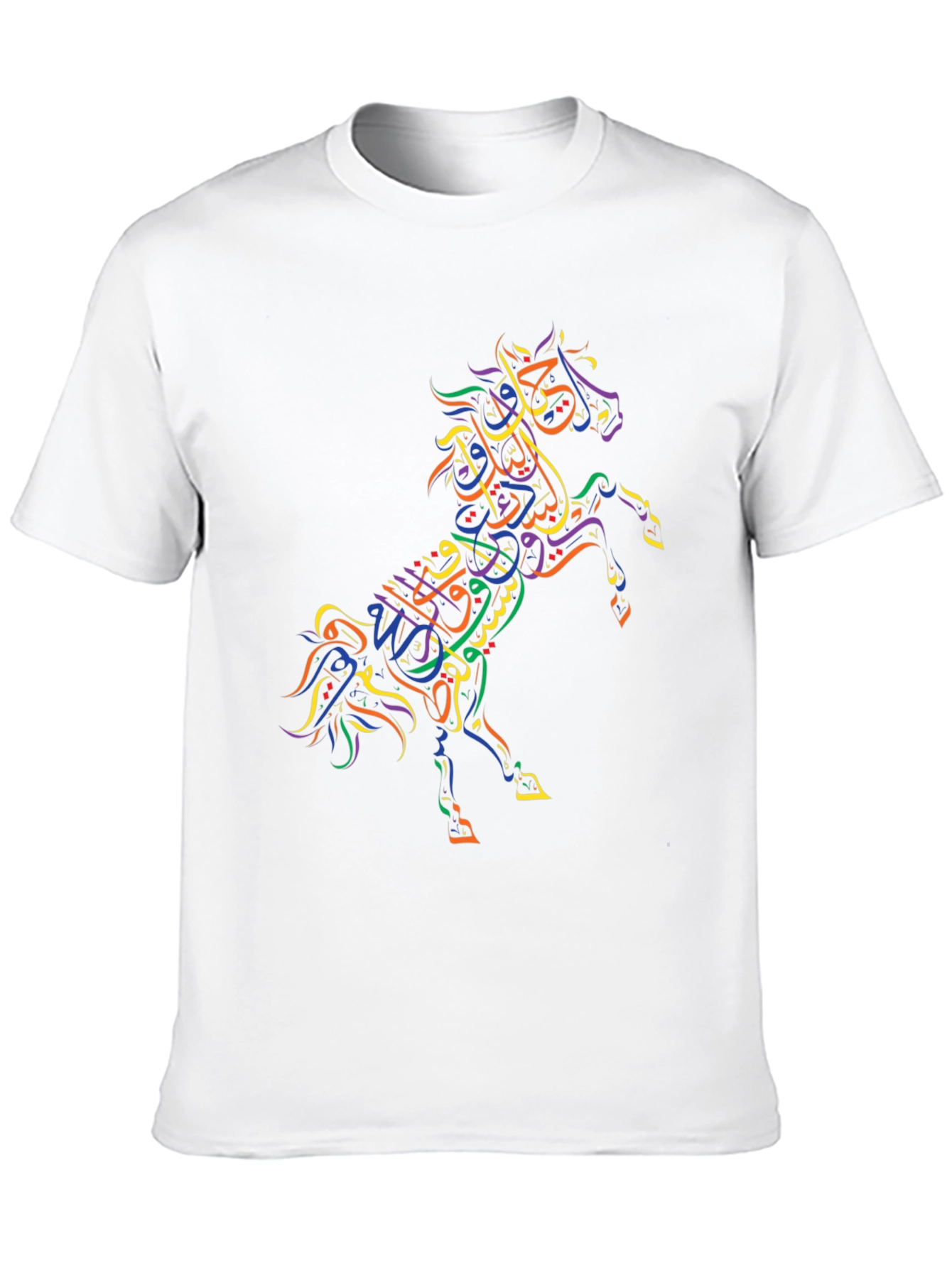 Calligraphic Horse Graphic T-Shirt