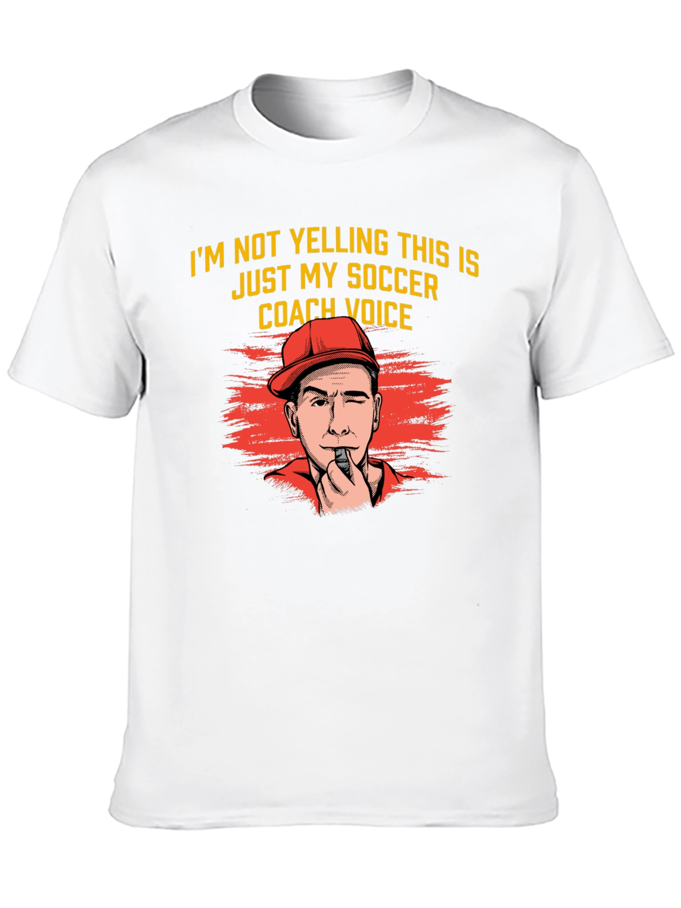 Soccer Coach T-Shirt - Im Not Yelling Funny Gift