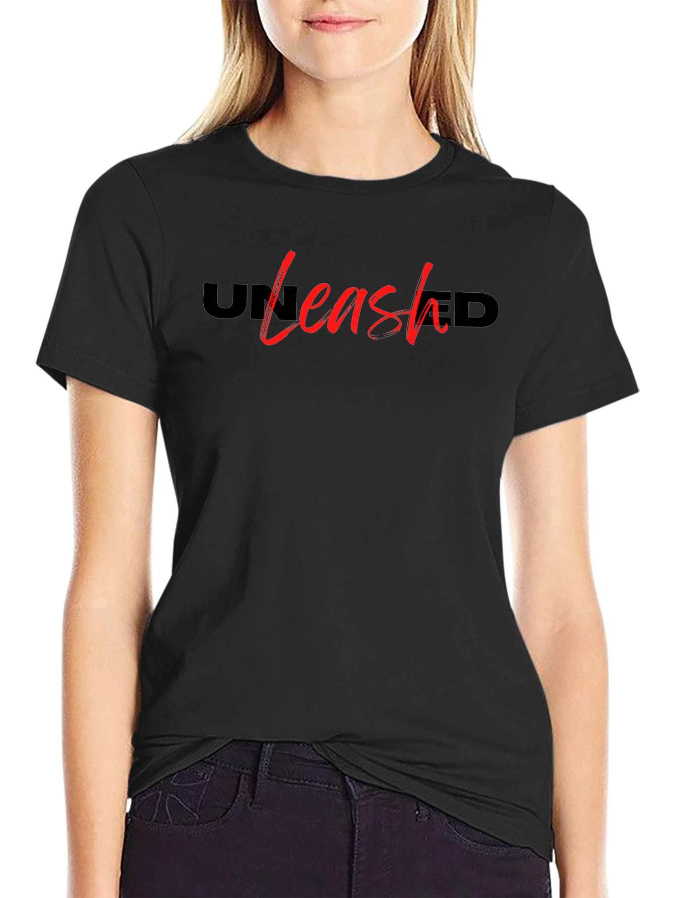 Unleashed Graphic Tee - Bold Red Design