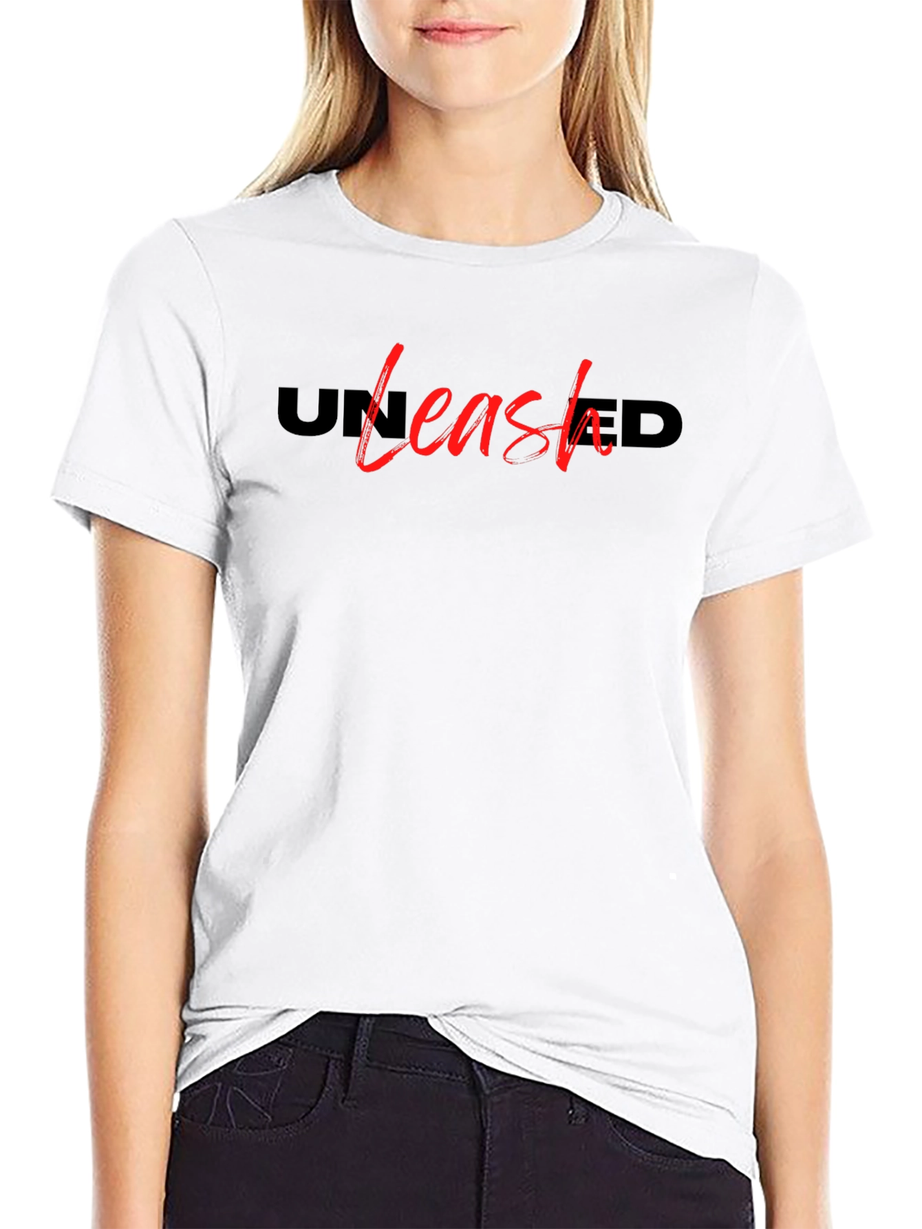 Unleashed Graphic Tee - Bold Red Design