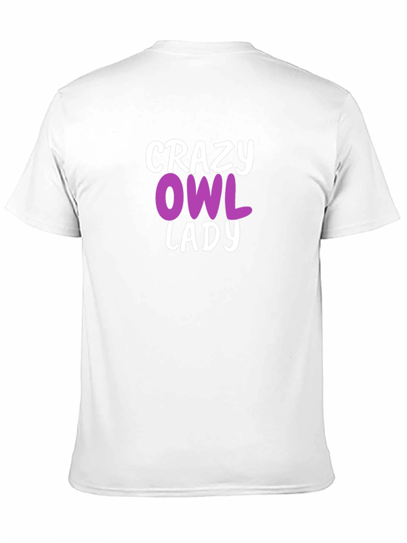 Crazy Owl Lady T-Shirt - Fun Novelty Tee