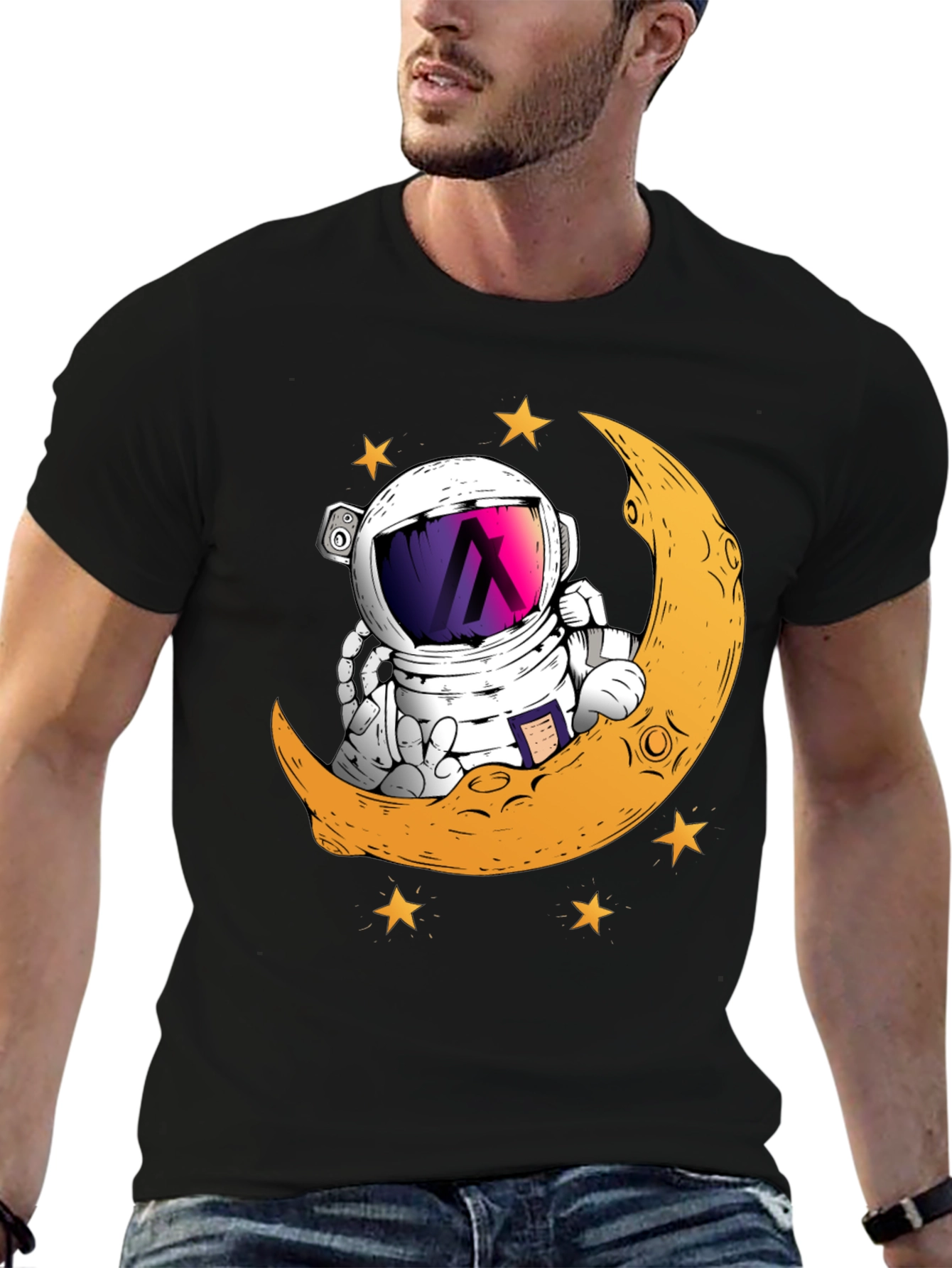 Astronaut Moon T-Shirt - Graphic Tee