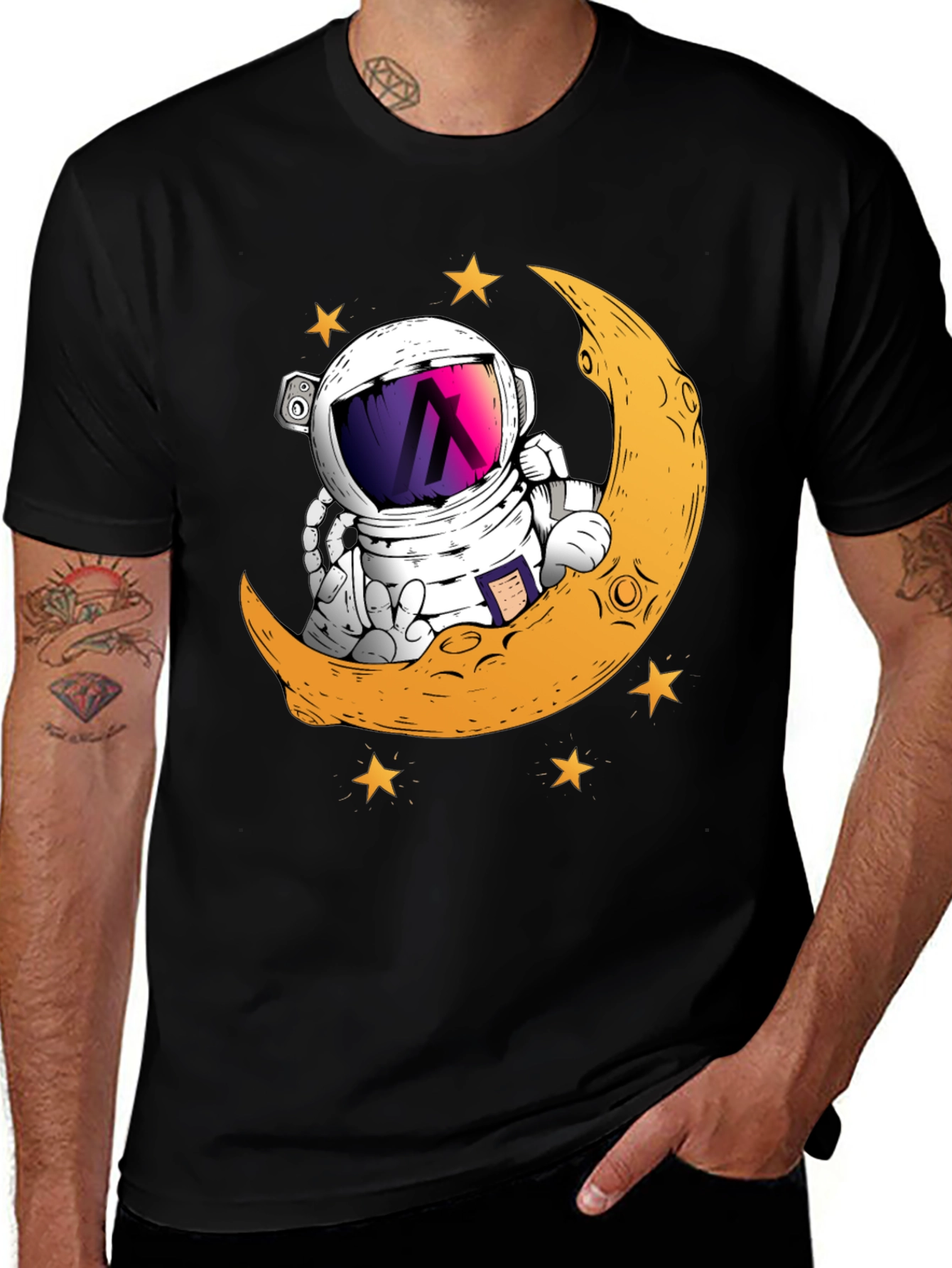 Astronaut Moon T-Shirt - Graphic Tee