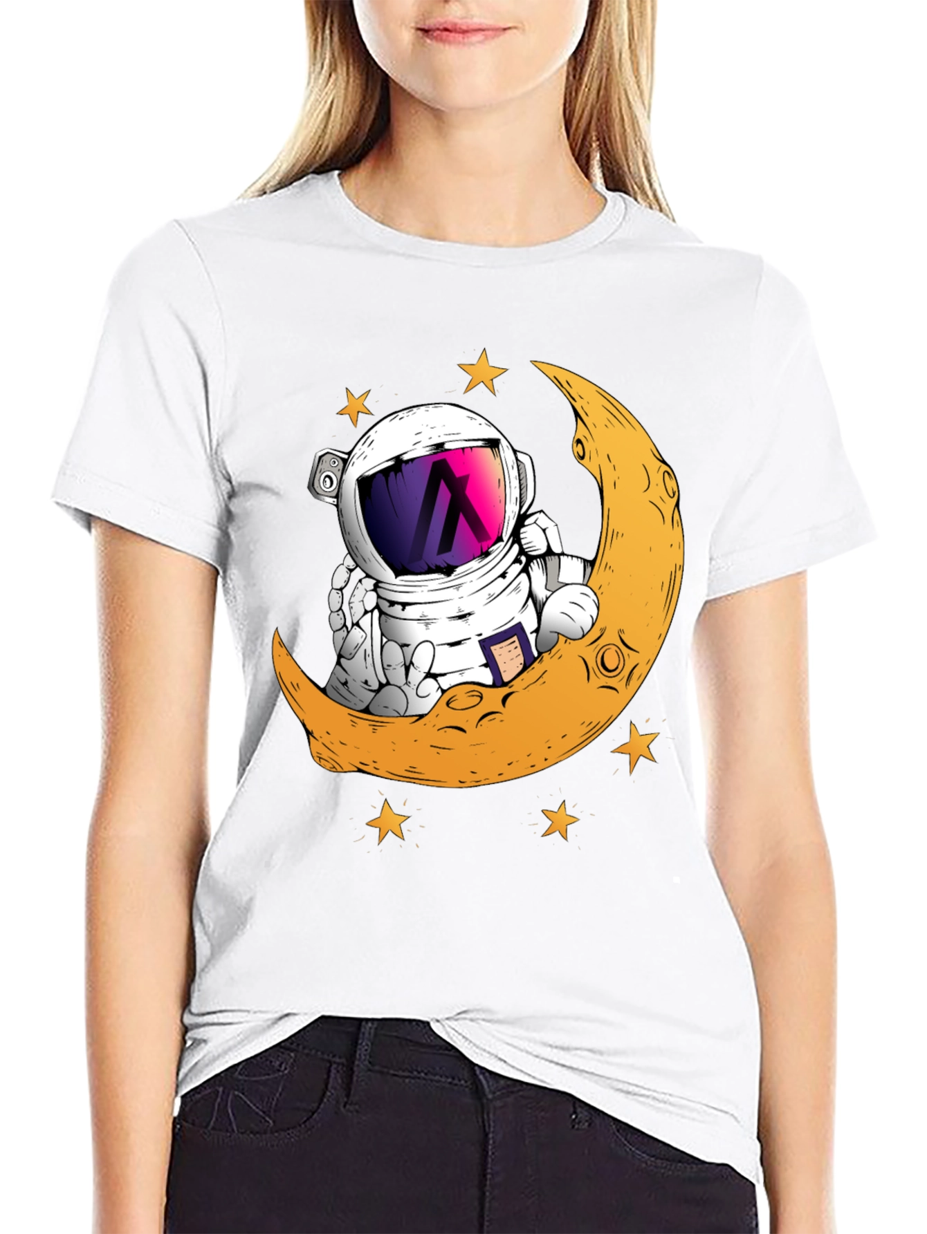 Astronaut Moon T-Shirt - Graphic Tee