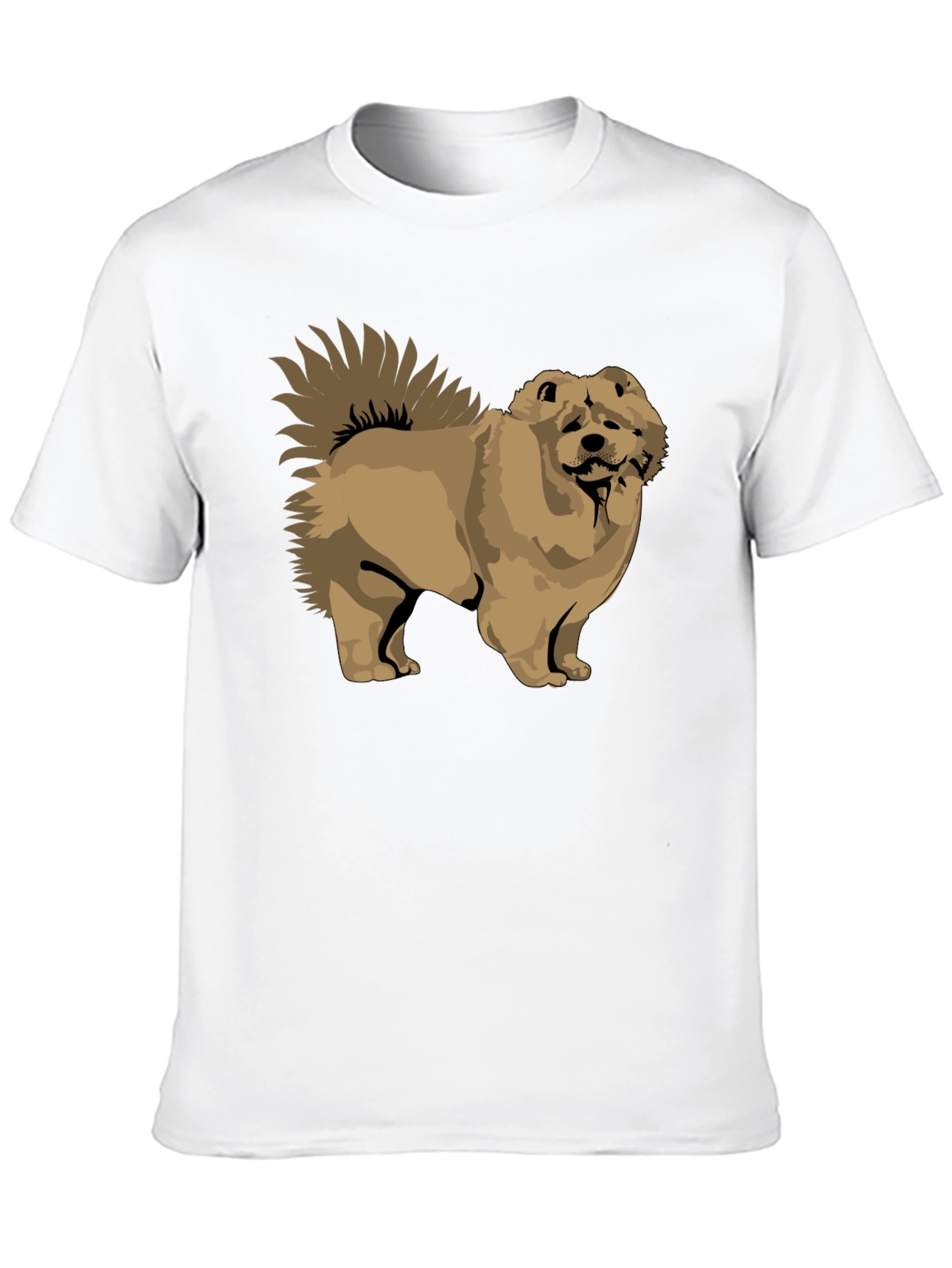 Chow Chow Dog Graphic Black T-Shirt