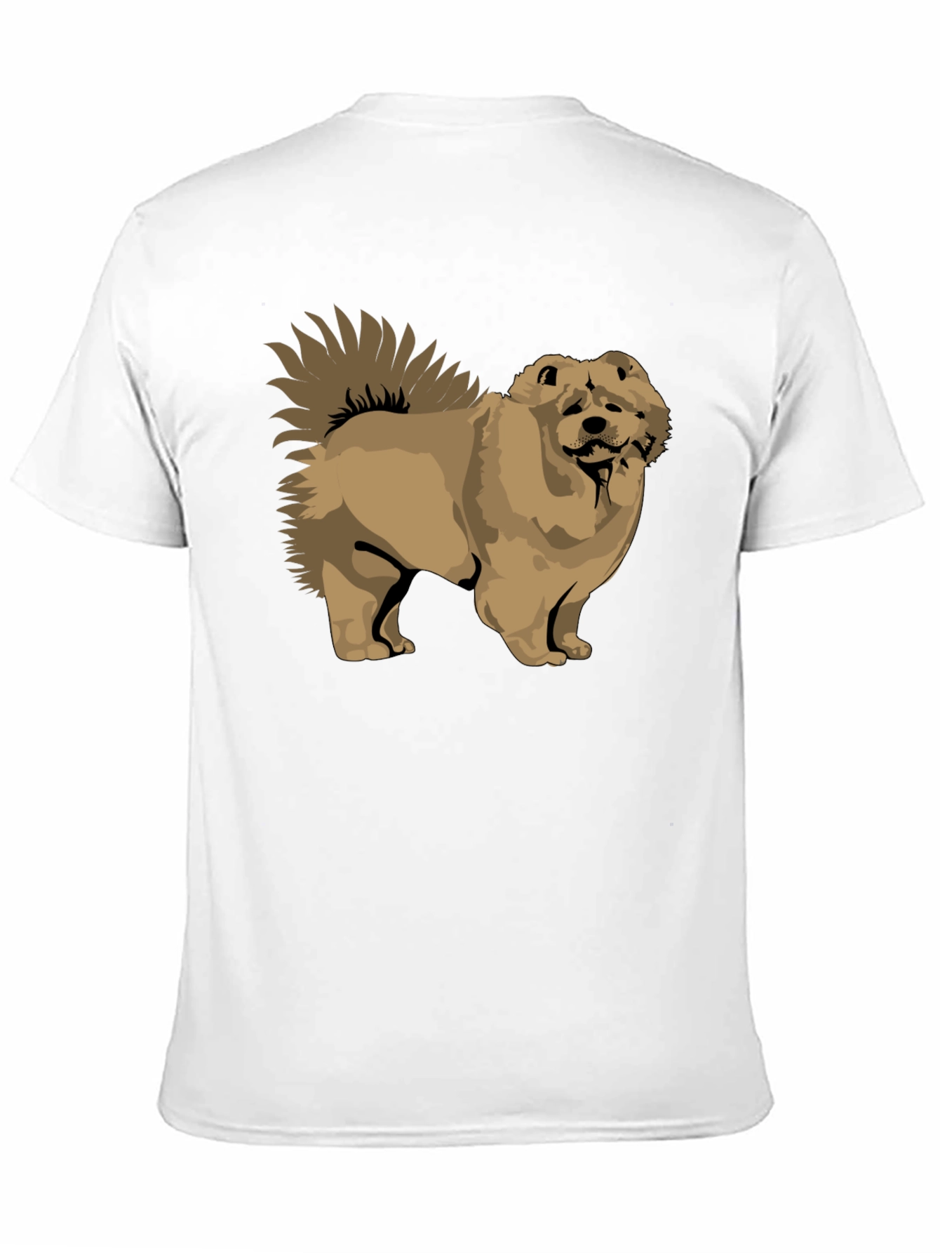 Chow Chow Dog Graphic Black T-Shirt