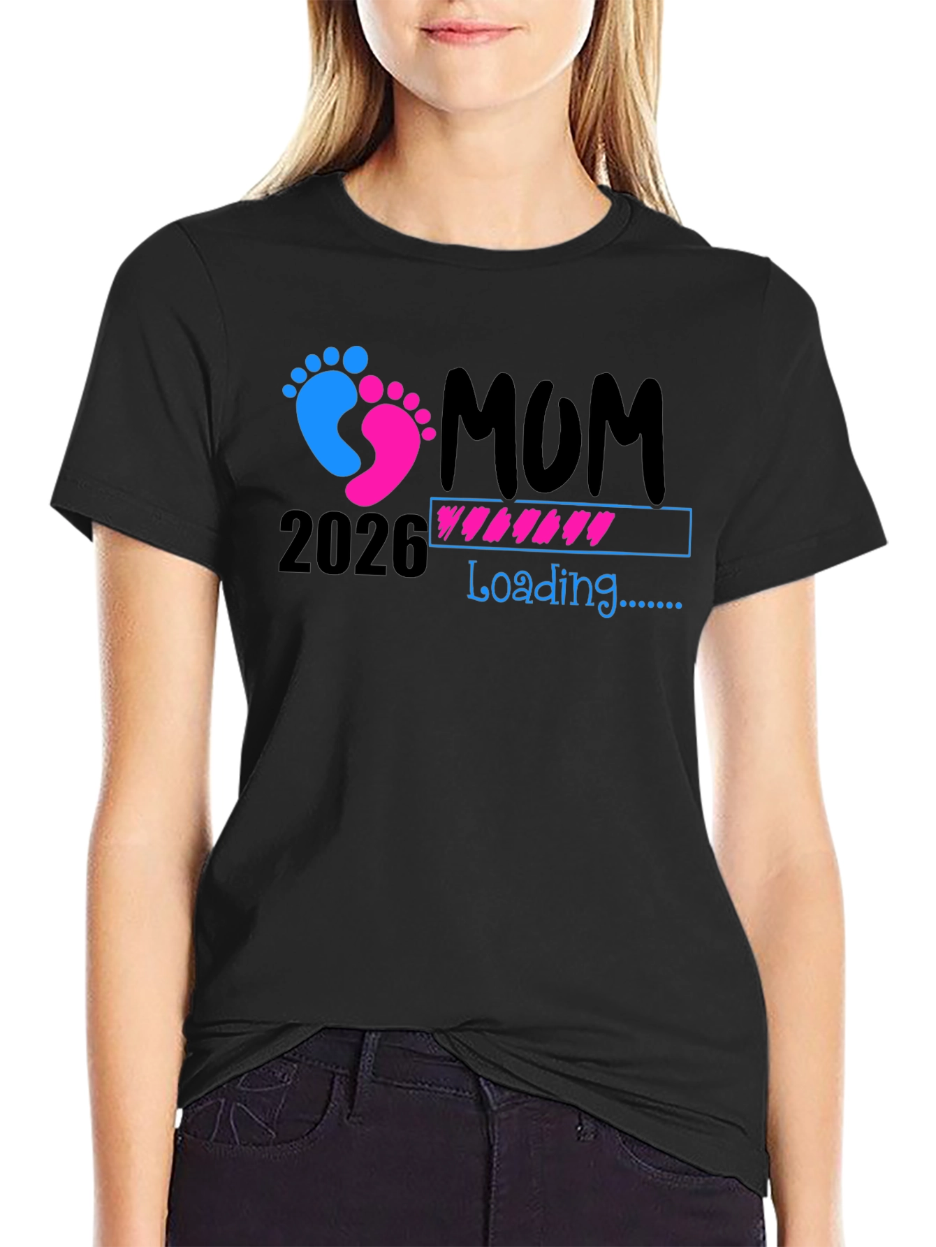 Mom Loading 2026 Unisex T-Shirt