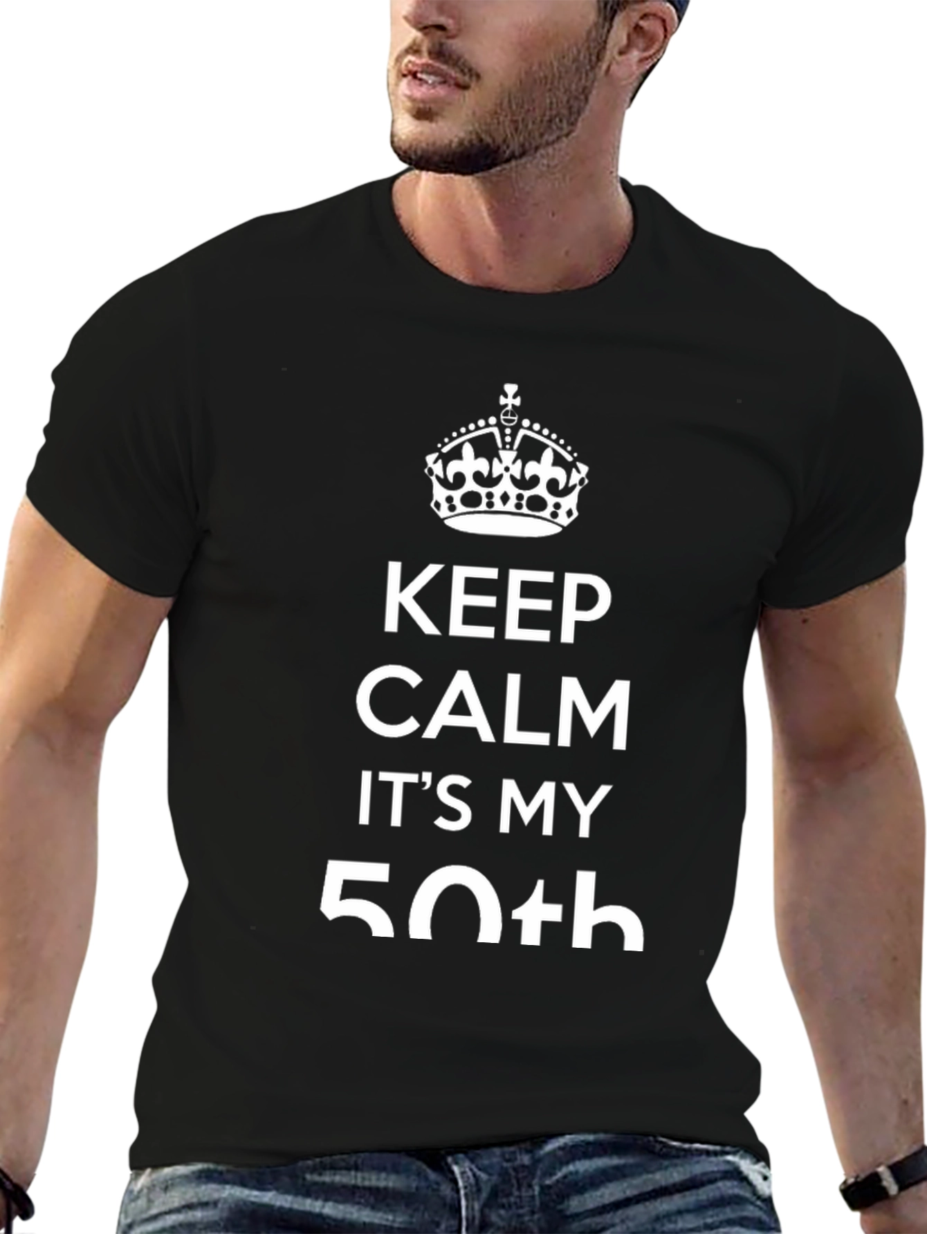 Keep Calm Its My 50th Black T-Shirt