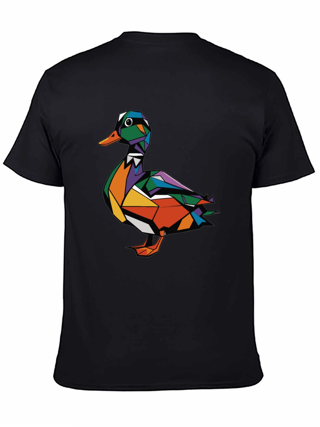 Geometric Duck Graphic Tee - Modern Style