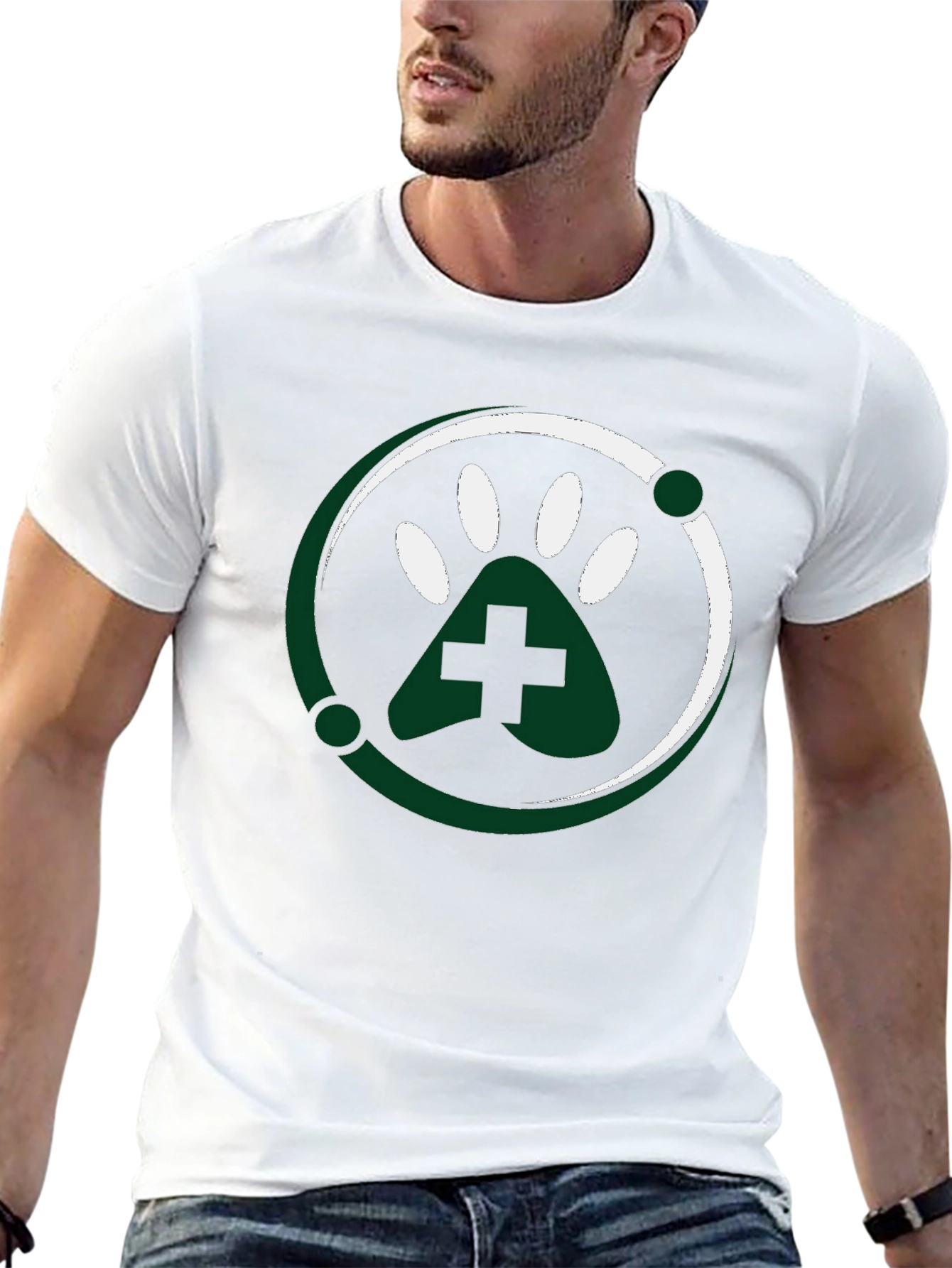 Vet Paw T-Shirt - Stylish Animal Lover Tee