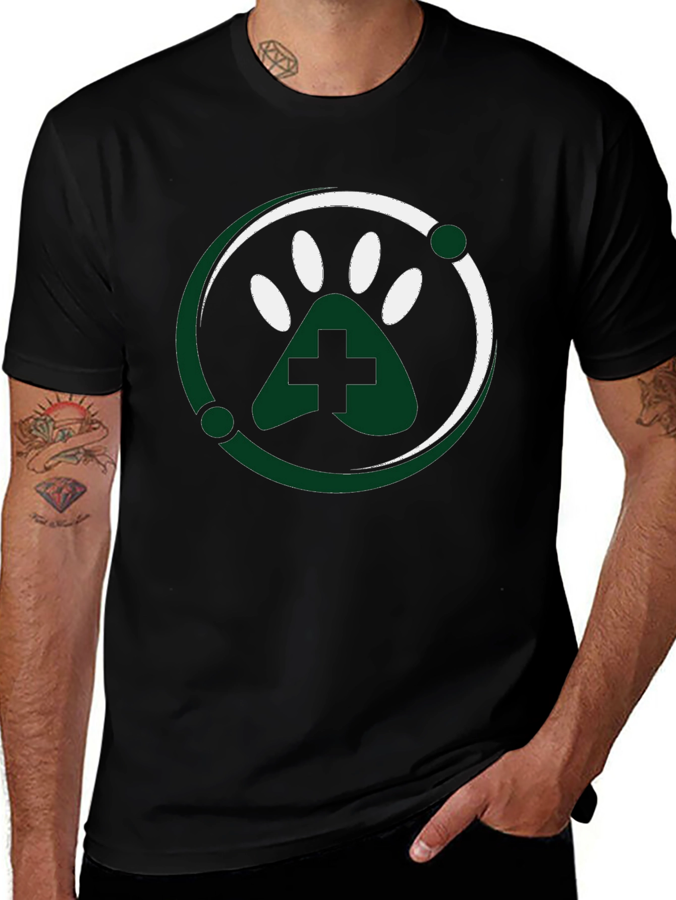 Vet Paw T-Shirt - Stylish Animal Lover Tee