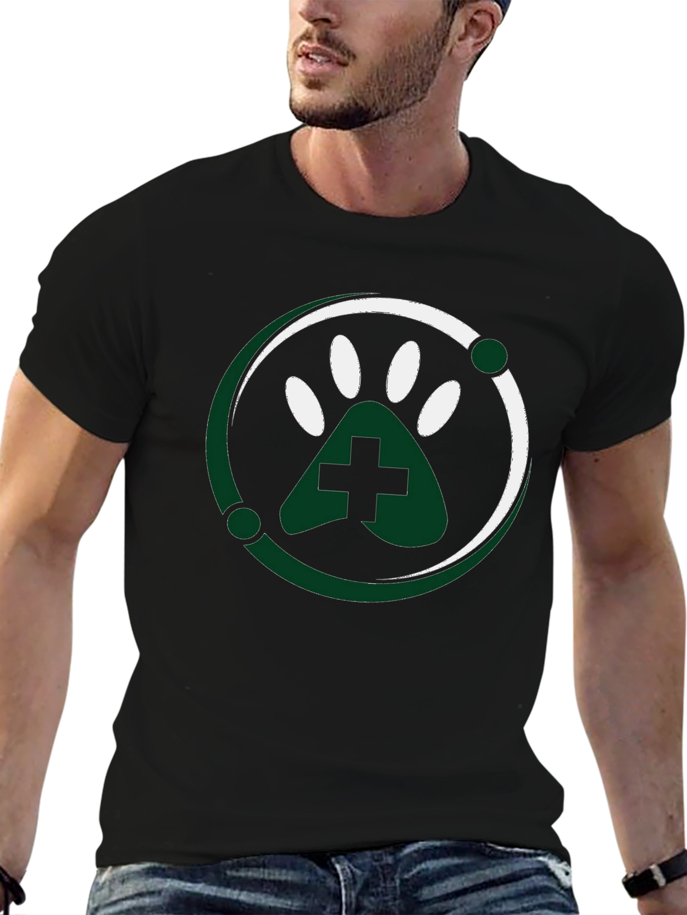 Vet Paw T-Shirt - Stylish Animal Lover Tee