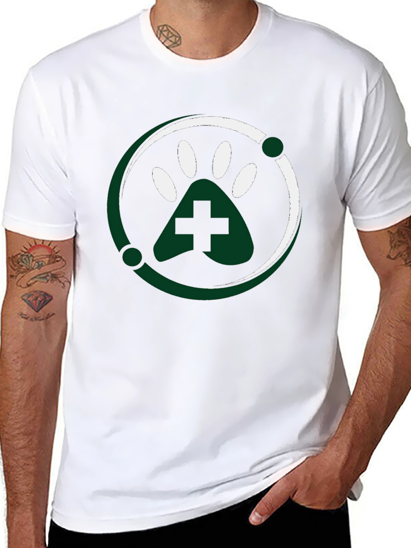 Vet Paw T-Shirt - Stylish Animal Lover Tee