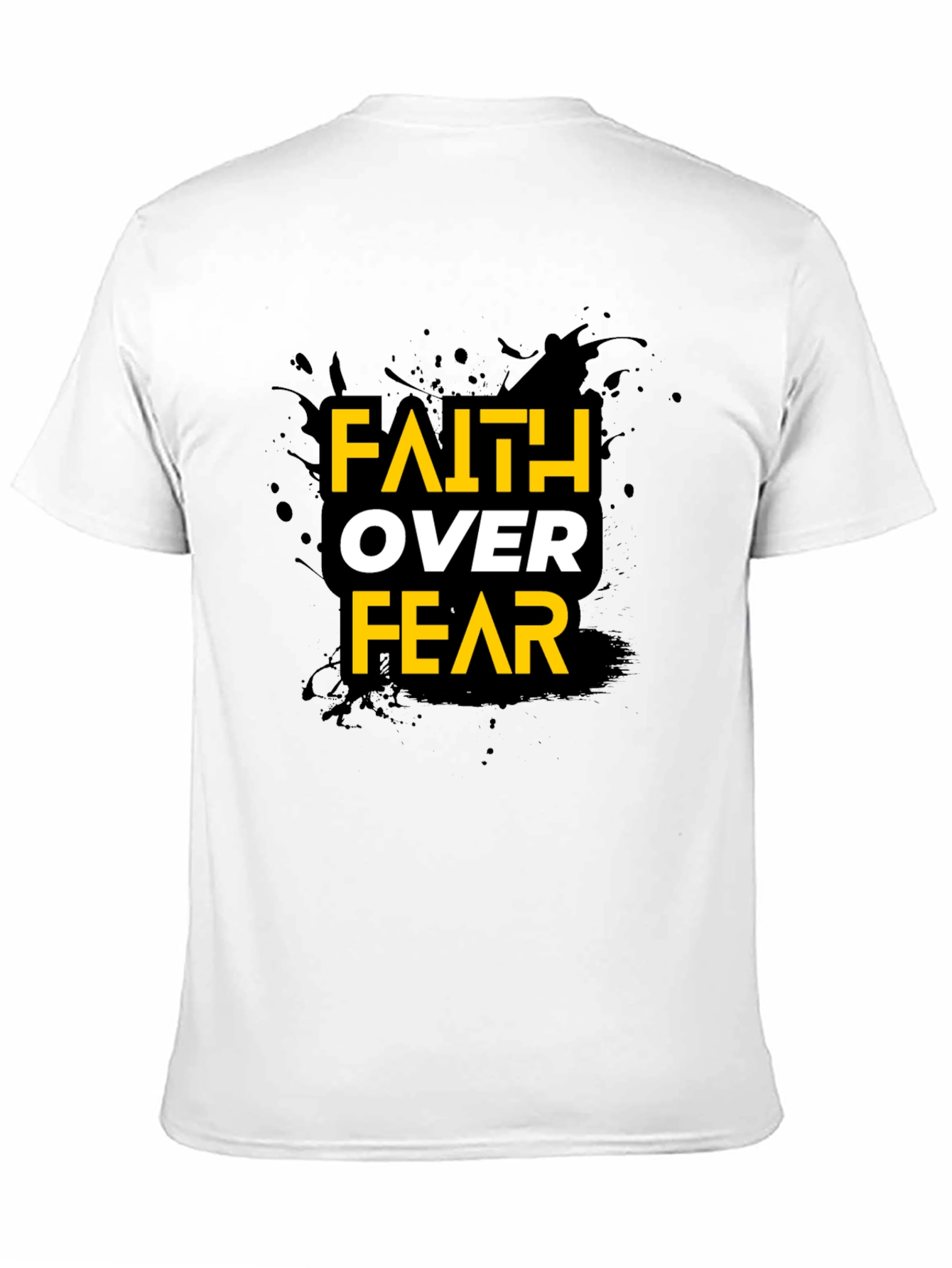 Faith Over Fear Graphic Black T-Shirt