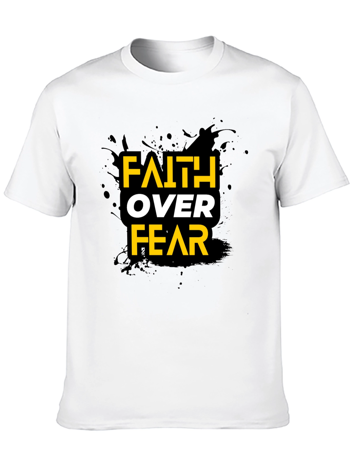 Faith Over Fear Graphic Black T-Shirt